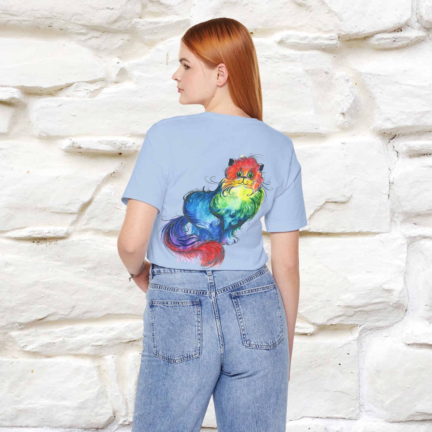 "Il Pittore'' Cat T-Shirt Front and Back Design | Nunu&Miao Studio