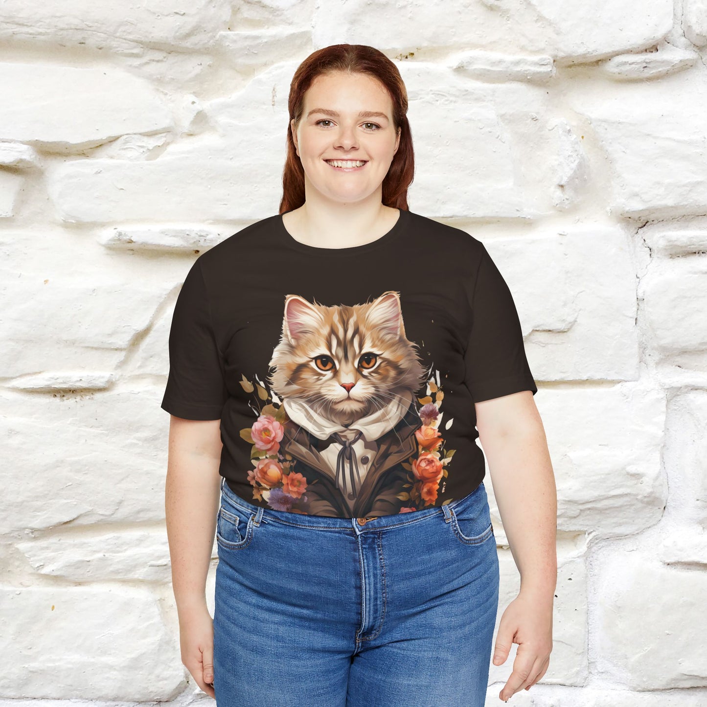 "Mr. Meow" Elegant Cat T-Shirt for Men & Women | 100% Cotton* - Nunu&Miao Studio