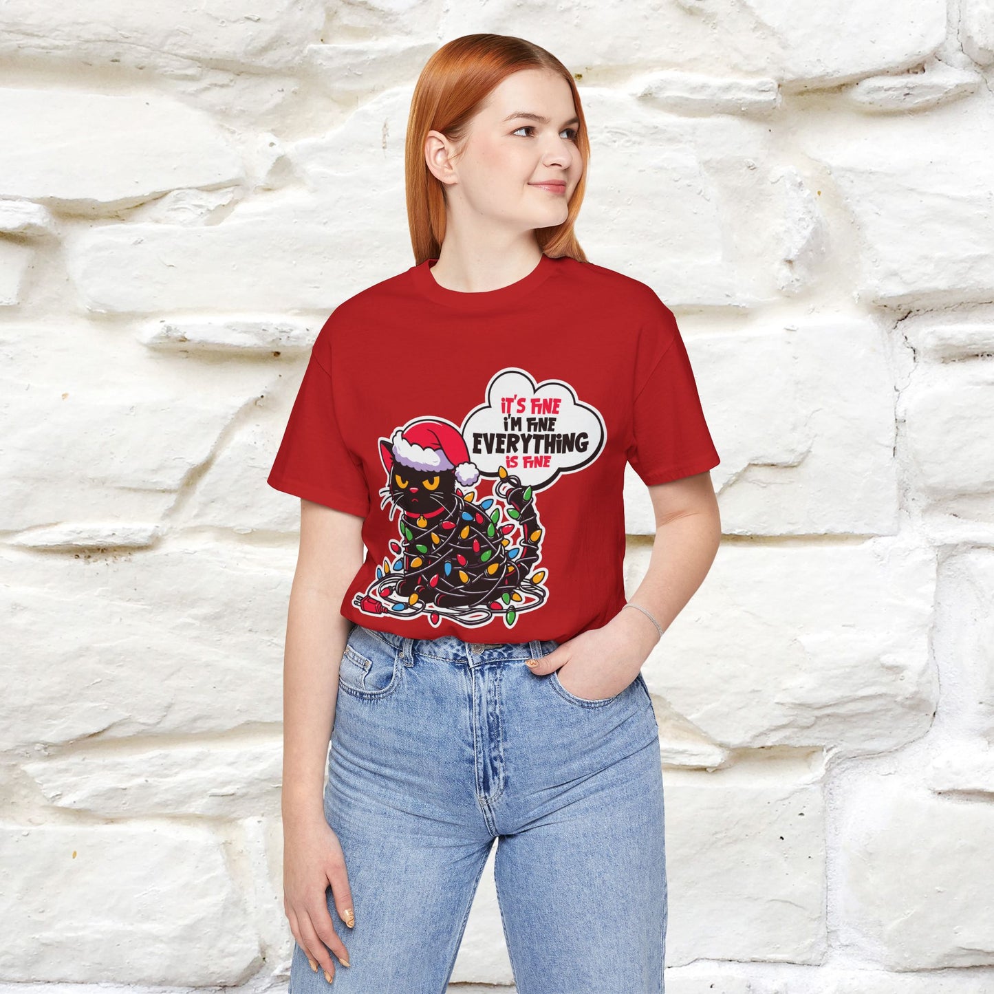 “Everything Is Fine..” | Cat T-Shirt | Nunu&Miao Studio