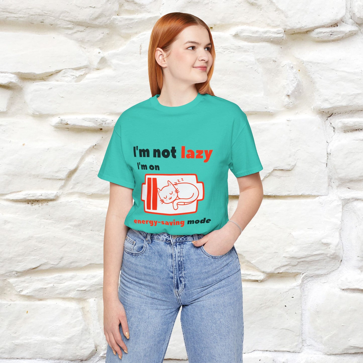 ''I am Not Lazy...'' Cat T-Shirt | Nunu&Miao Studio