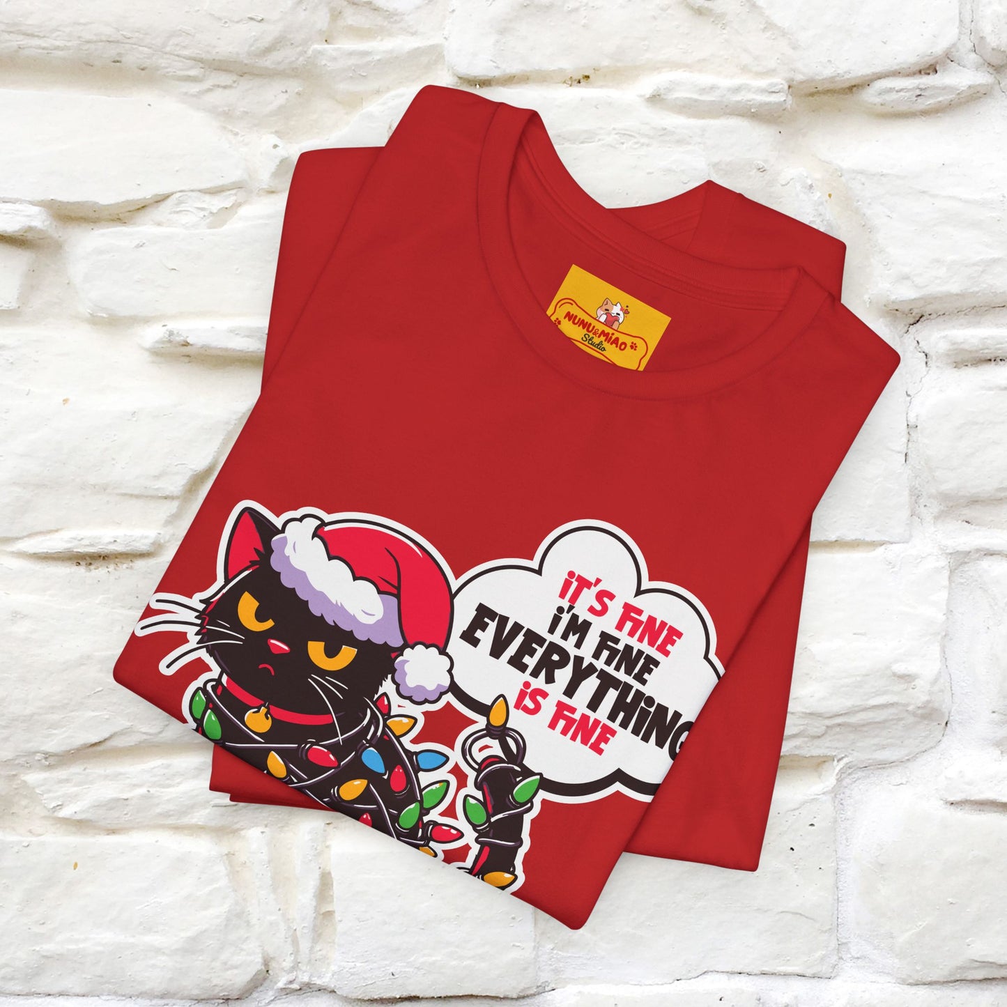“Everything Is Fine..” | Cat T-Shirt | Nunu&Miao Studio