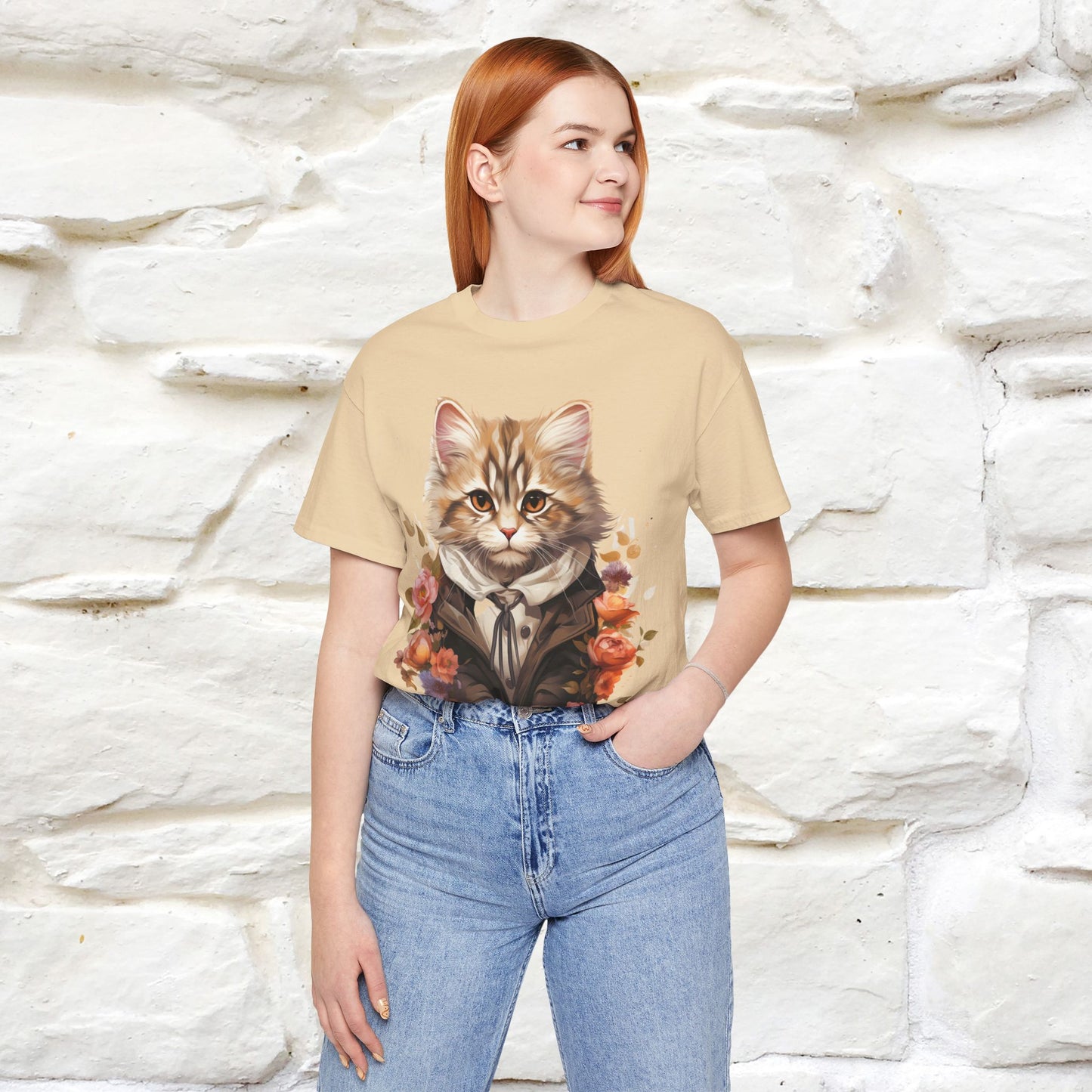 "Mr. Meow" Elegant Cat T-Shirt for Men & Women | 100% Cotton* - Nunu&Miao Studio