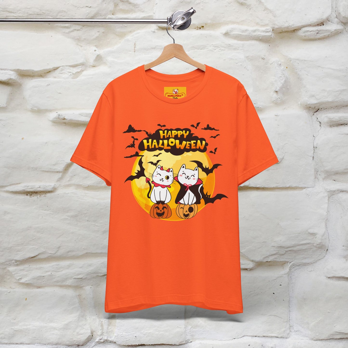 "Happy Halloween Cat Couple " Cat T-shirt |Nunu&Miao Studio