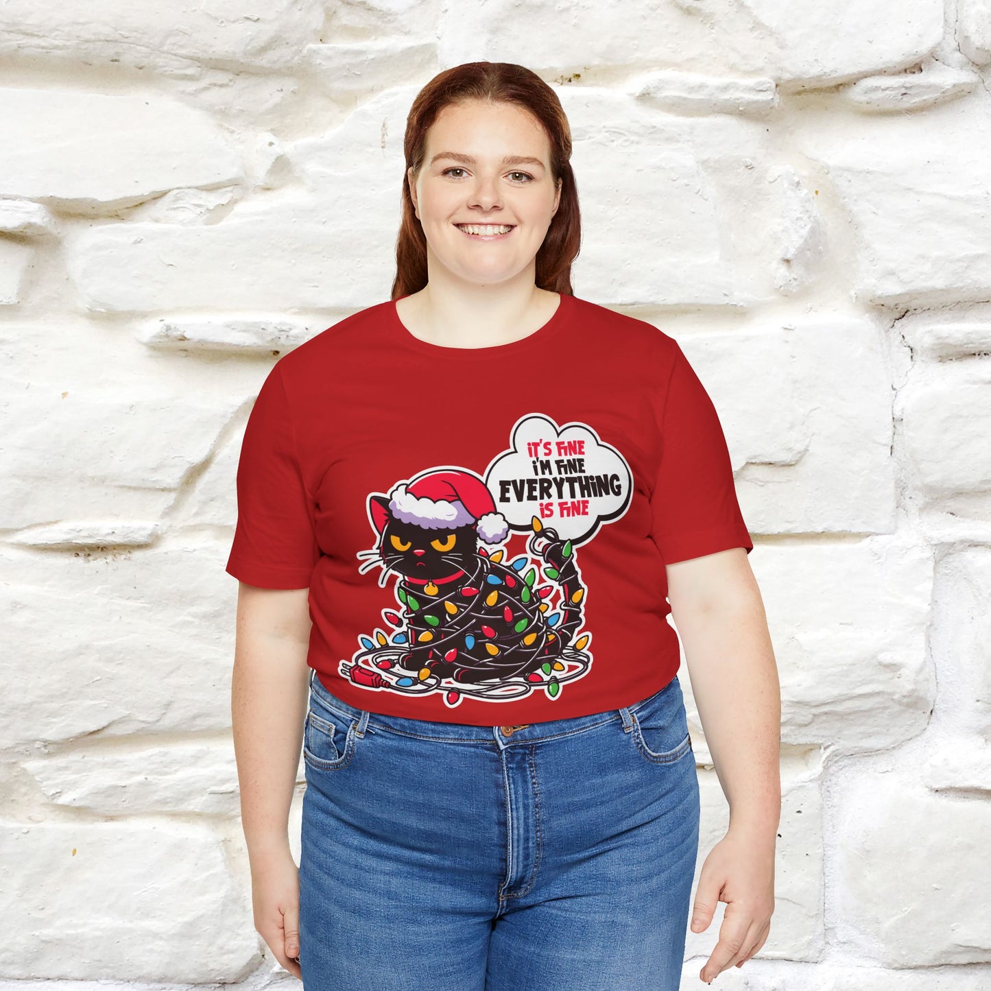 “Everything Is Fine..” | Cat T-Shirt | Nunu&Miao Studio