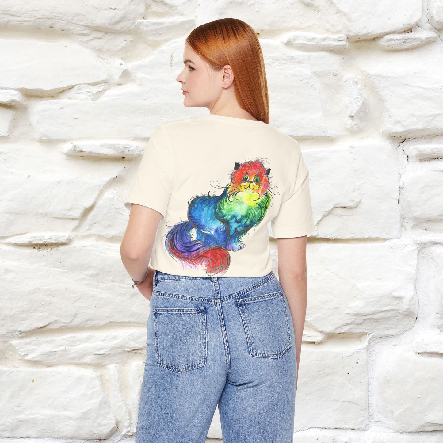 "Il Pittore'' Cat T-Shirt Front and Back Design | Nunu&Miao Studio
