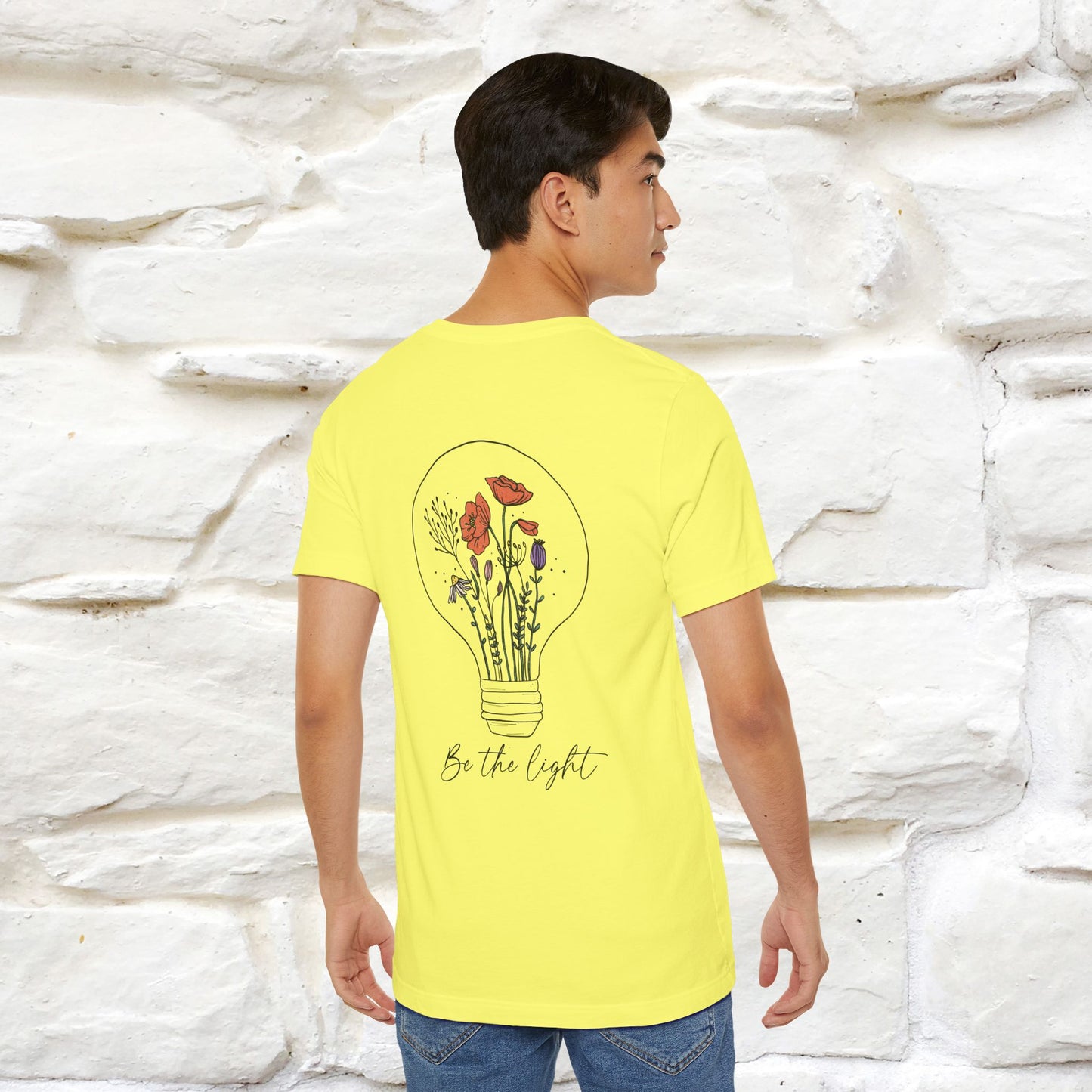 "Be The Light" Cat T-Shirt | Front & Back Design | Nunu&Miao Studio