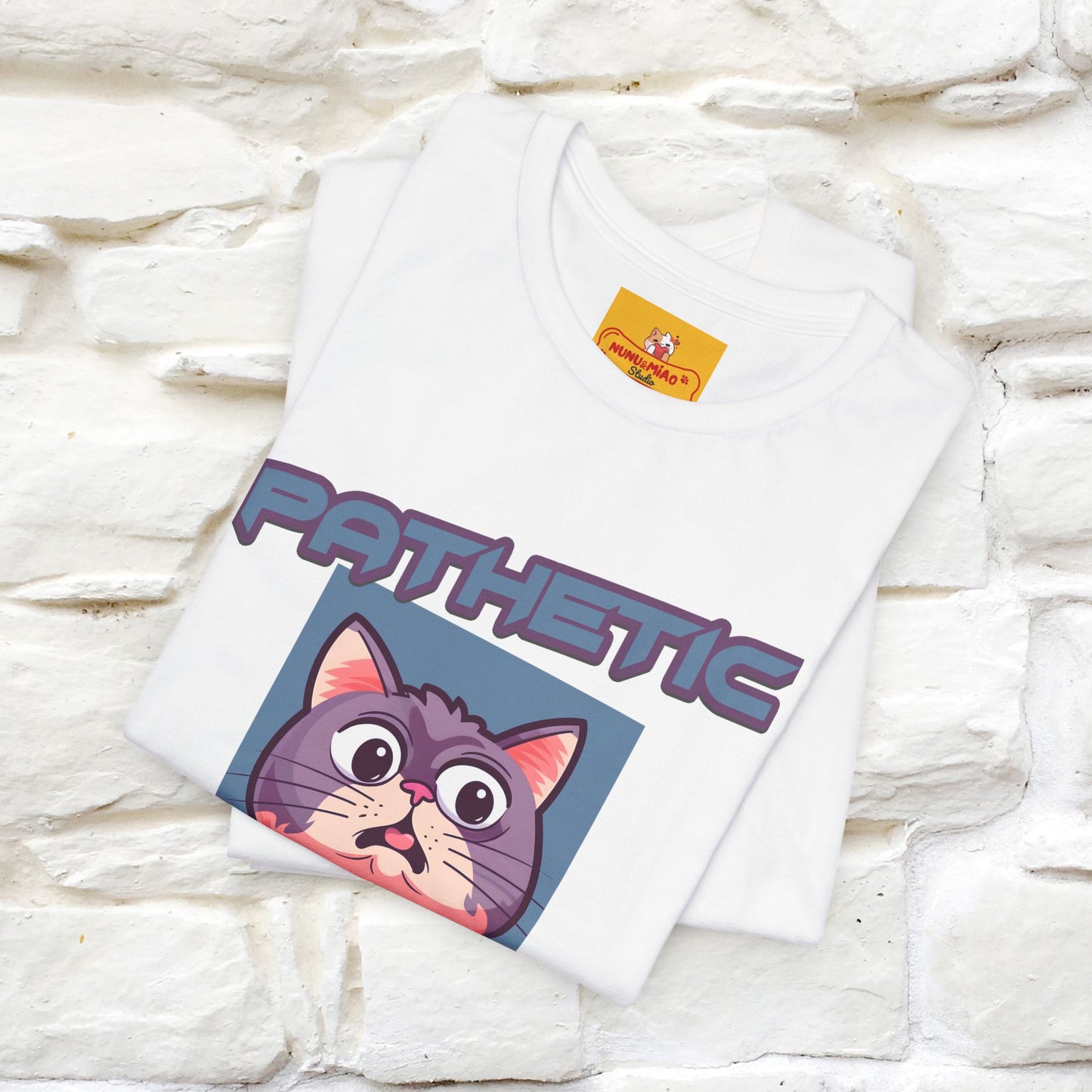 ''Pathetic Human'' | Funny Cat T-Shirt | Nunu&Miao Studio