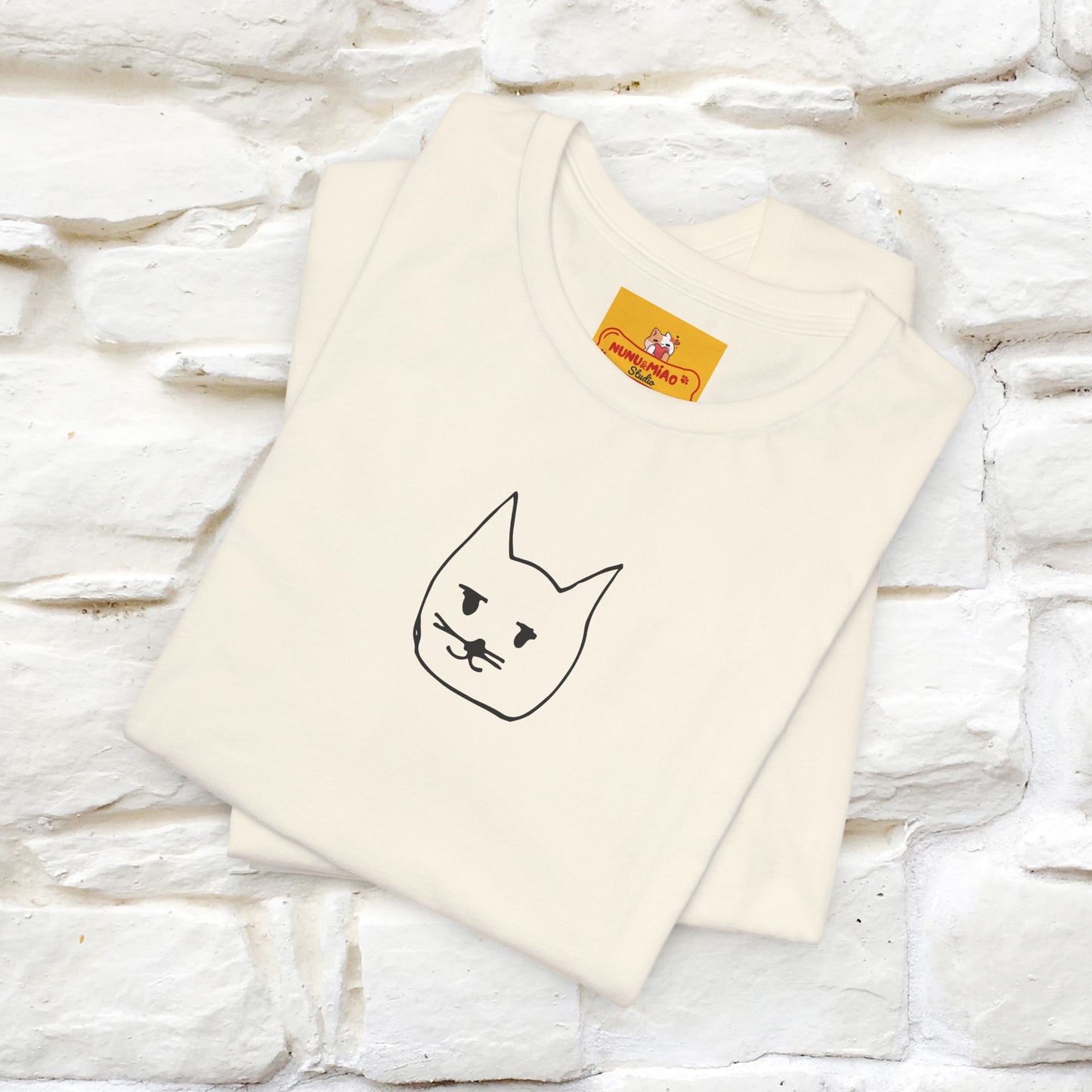 "Caos'' Cat T-Shirt Front and Back Design | Nunu&Miao Studio