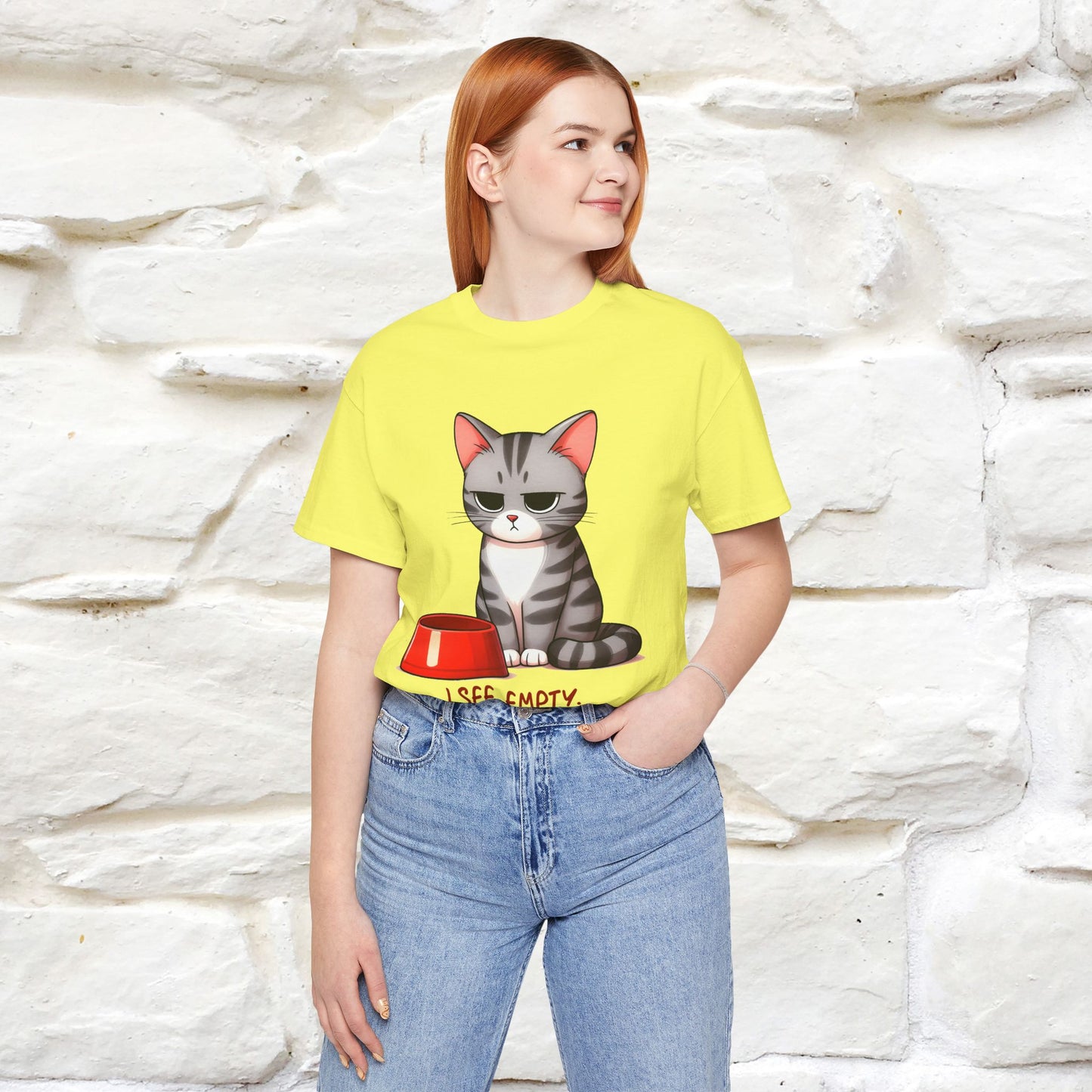 "I See Empty. What Do You See" | Cat T-Shirt | Nunu&Miao Studio