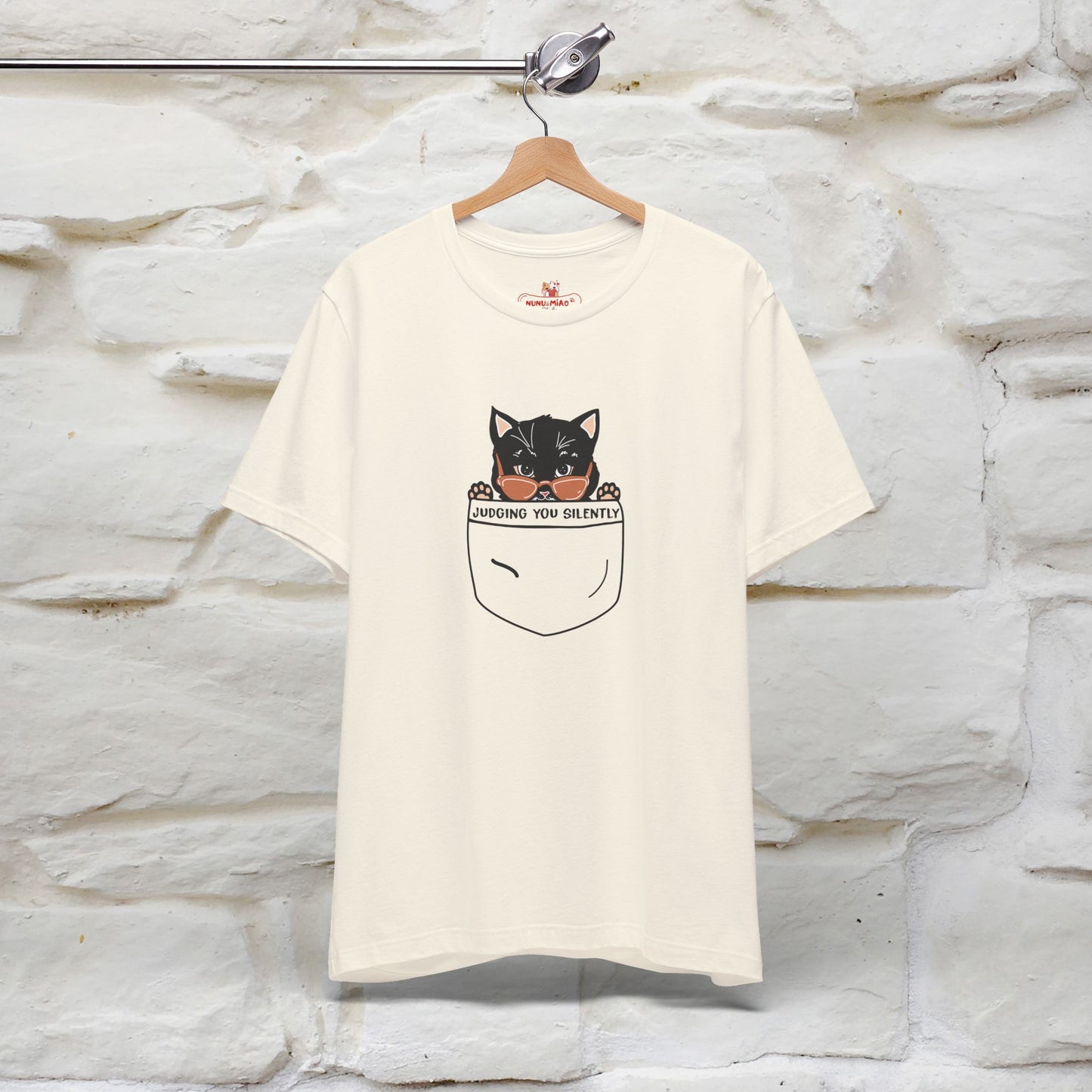 Judging You Silently Cat T-Shirt for Men | 100% Cotton* Funny & Sassy Tee - Nunu&Miao Studio