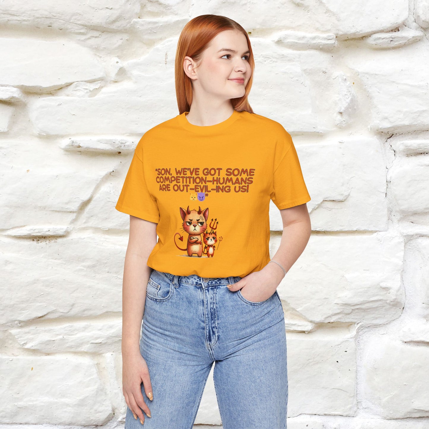 "Humans Are Out-Evil-Ing Us." Cat T-shirt |Nunu&Miao Studio