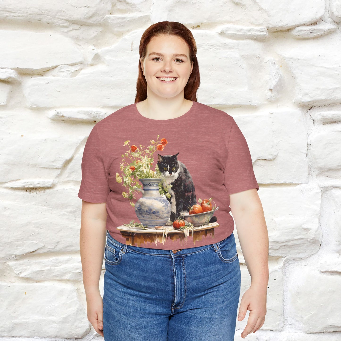 ''THe Cat and The Vase '' T-shirt for Men and Women 100% Cotton* - Nunu&Miao Studio