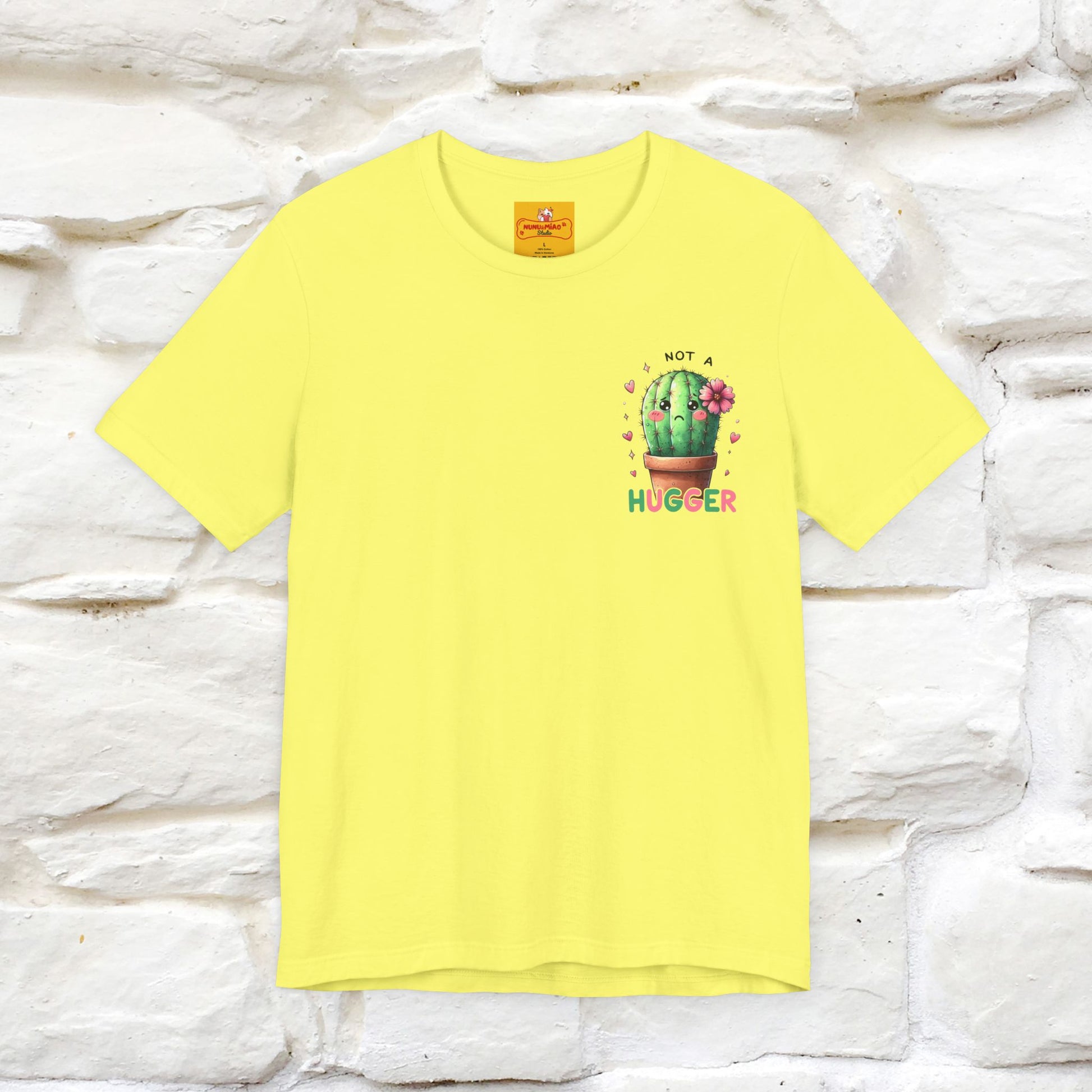 "Not A Hugger" |Funny T-Shirt | Front & Back Design|Nunu&Miao Studio - Nunu&Miao Studio