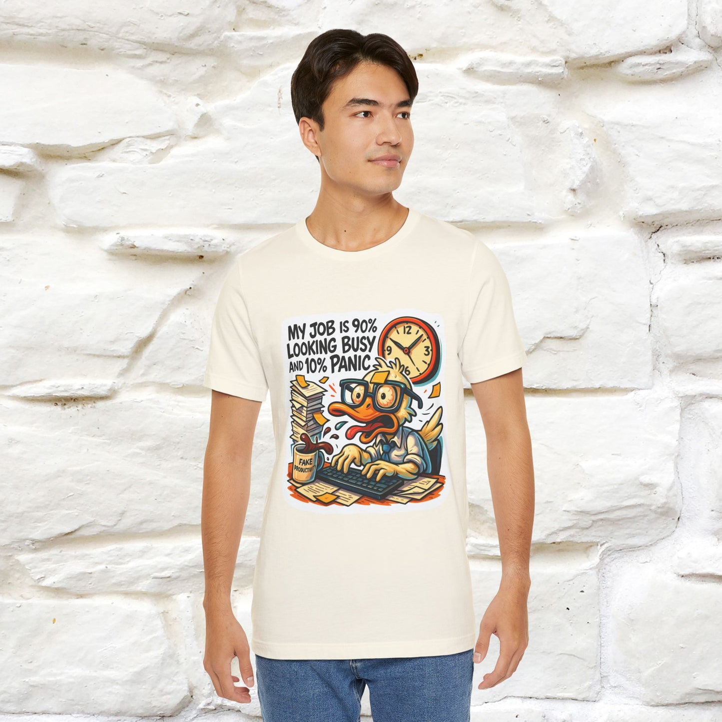 '' My Job is 90% Looking Busy ... | Sarcastic T-Shirt | Nunu&Miao Studio