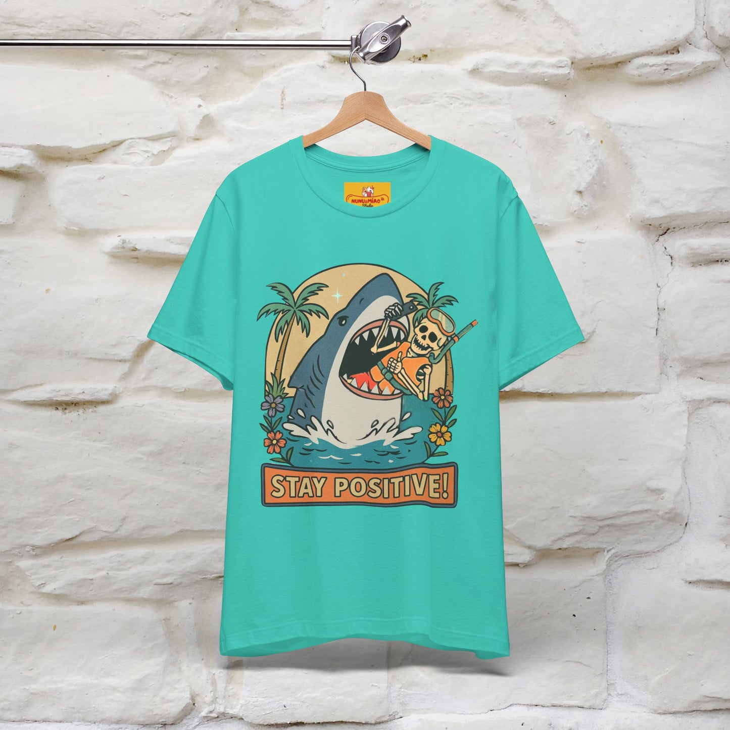 "Stay Positive" Funny T-shirt |Nunu&Miao Studio - Nunu&Miao Studio