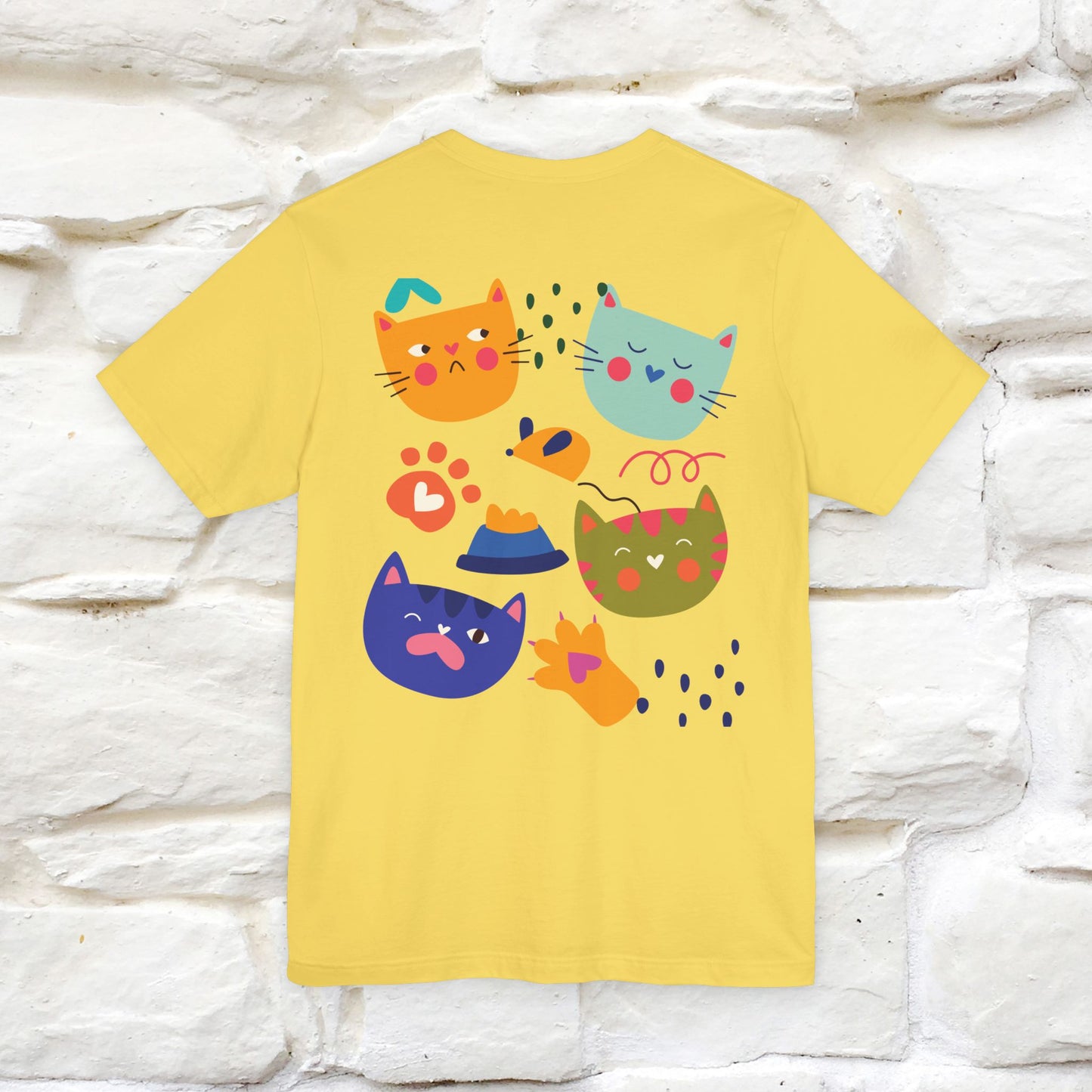 ''The Power Of Meow'' Cat T-Shirt Front and Back Design | Nunu&Miao Studio