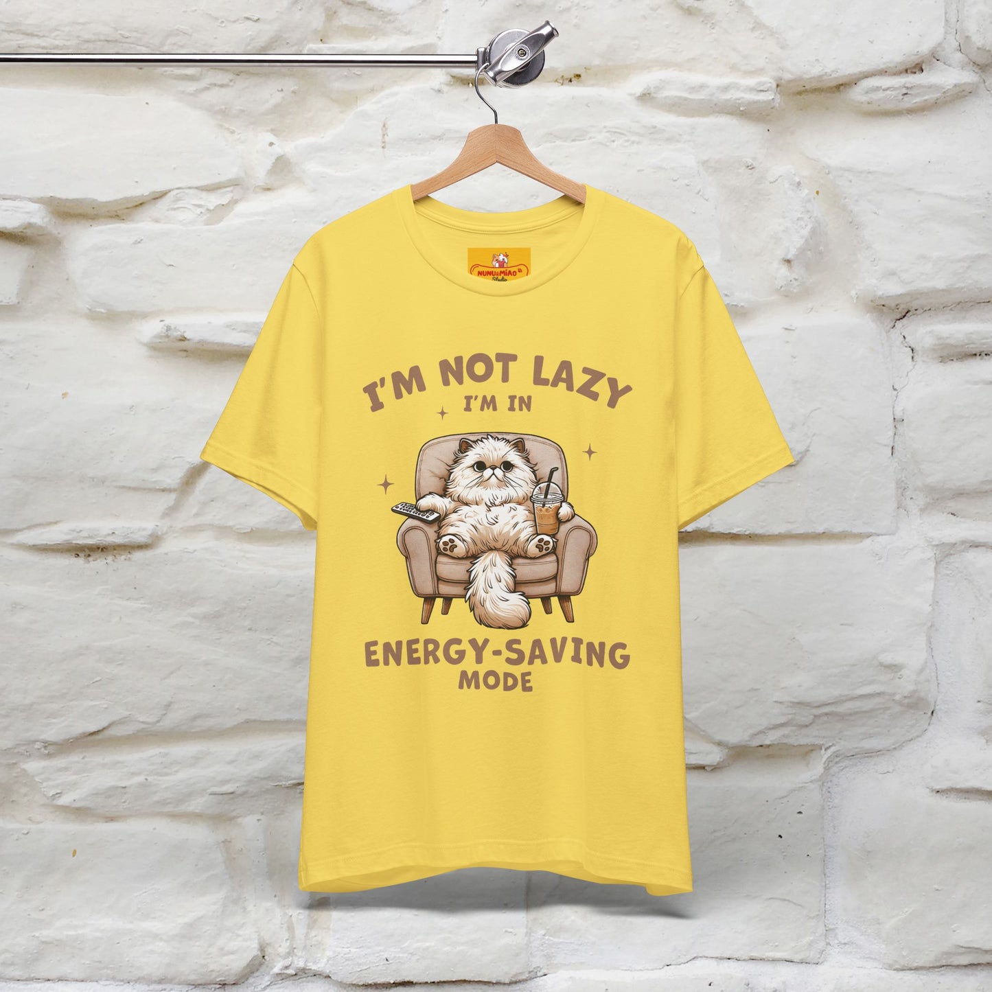 "I'm Not Lazy I'm In Energy-Saving Mode " Cat T-shirt |Nunu&Miao Studio
