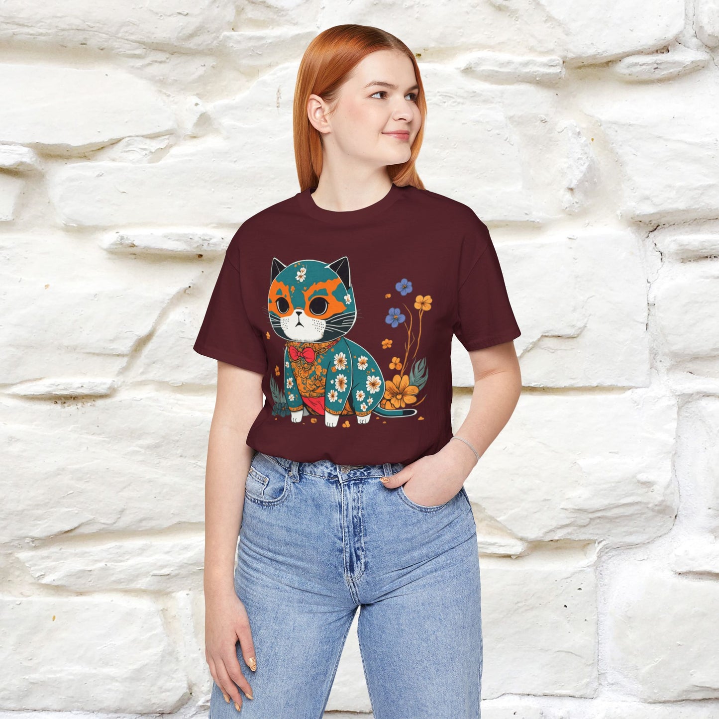 Zen Garden Cat: Japanese-Inspired T-Shirt for Men & Women | 100% Cotton* - Nunu&Miao Studio