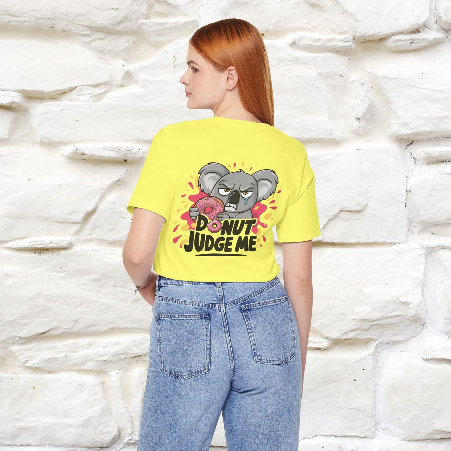 "Donut Judge Me " |Funny T-Shirt | Front & Back Design | Nunu&Miao Studio