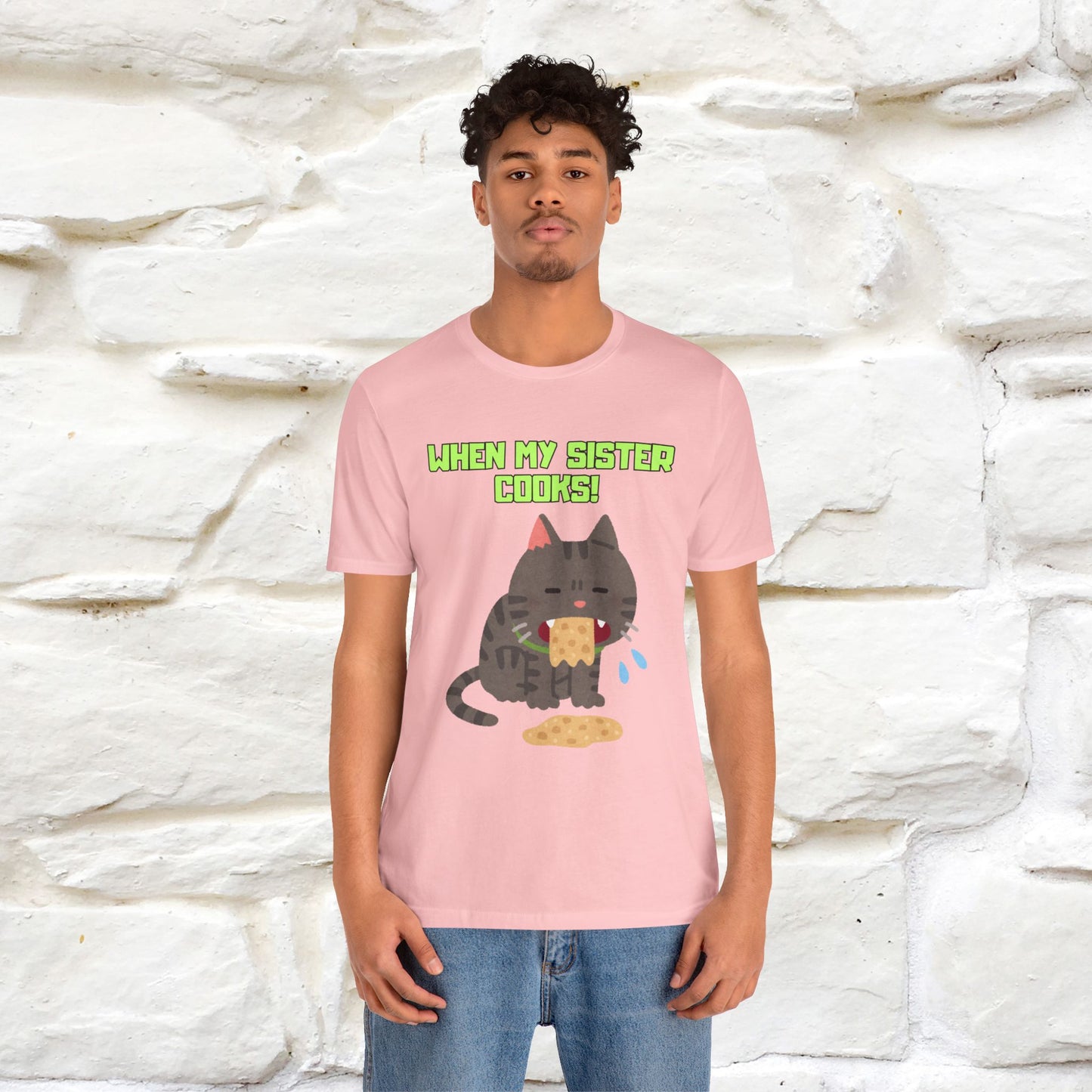 "When My Sister Cooks" Funny Cat T-shirt |Nunu&Miao Studio
