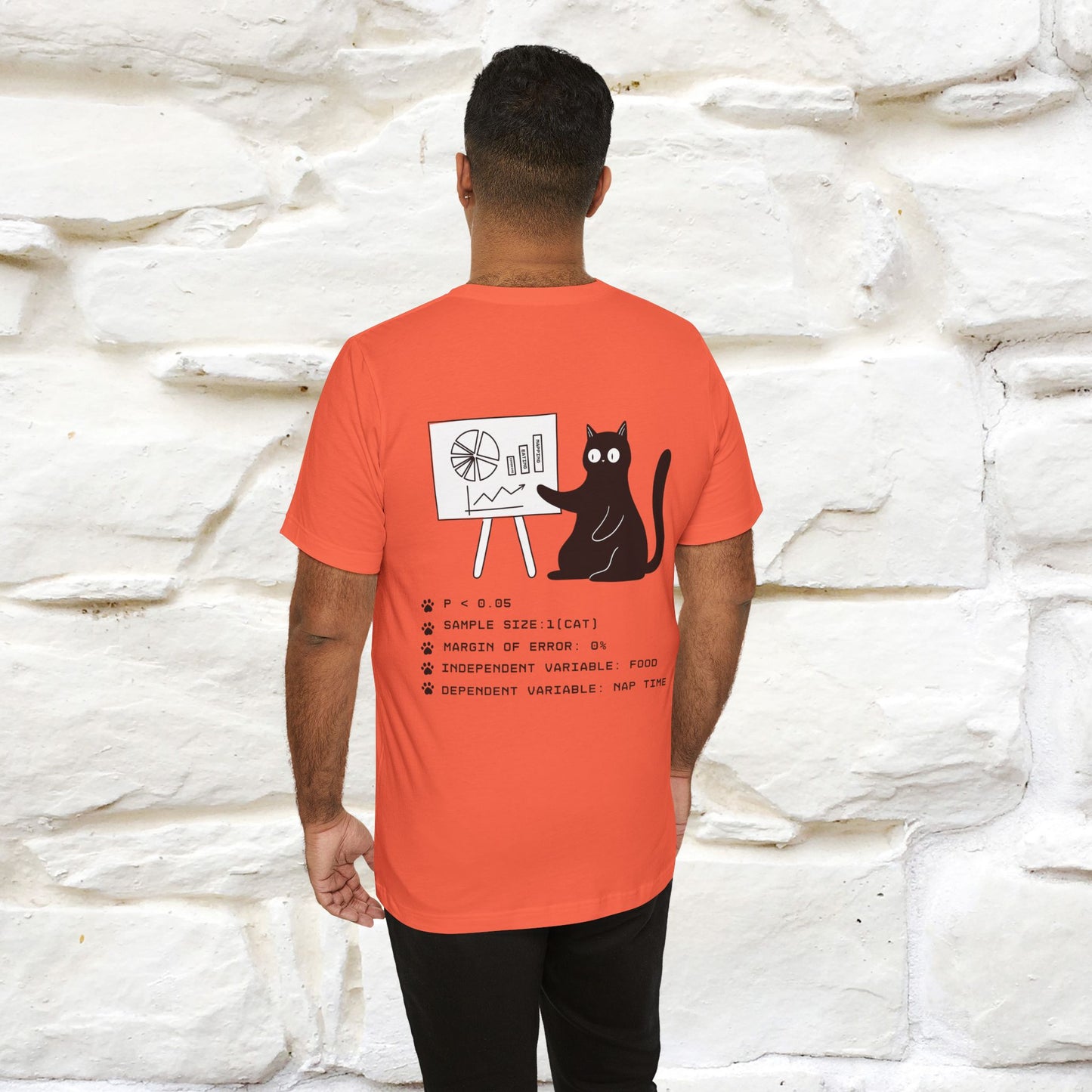 “Trust me, I’m statistically significant.”| Cat T-Shirt | Front & Back Design | Nunu&Miao Studio