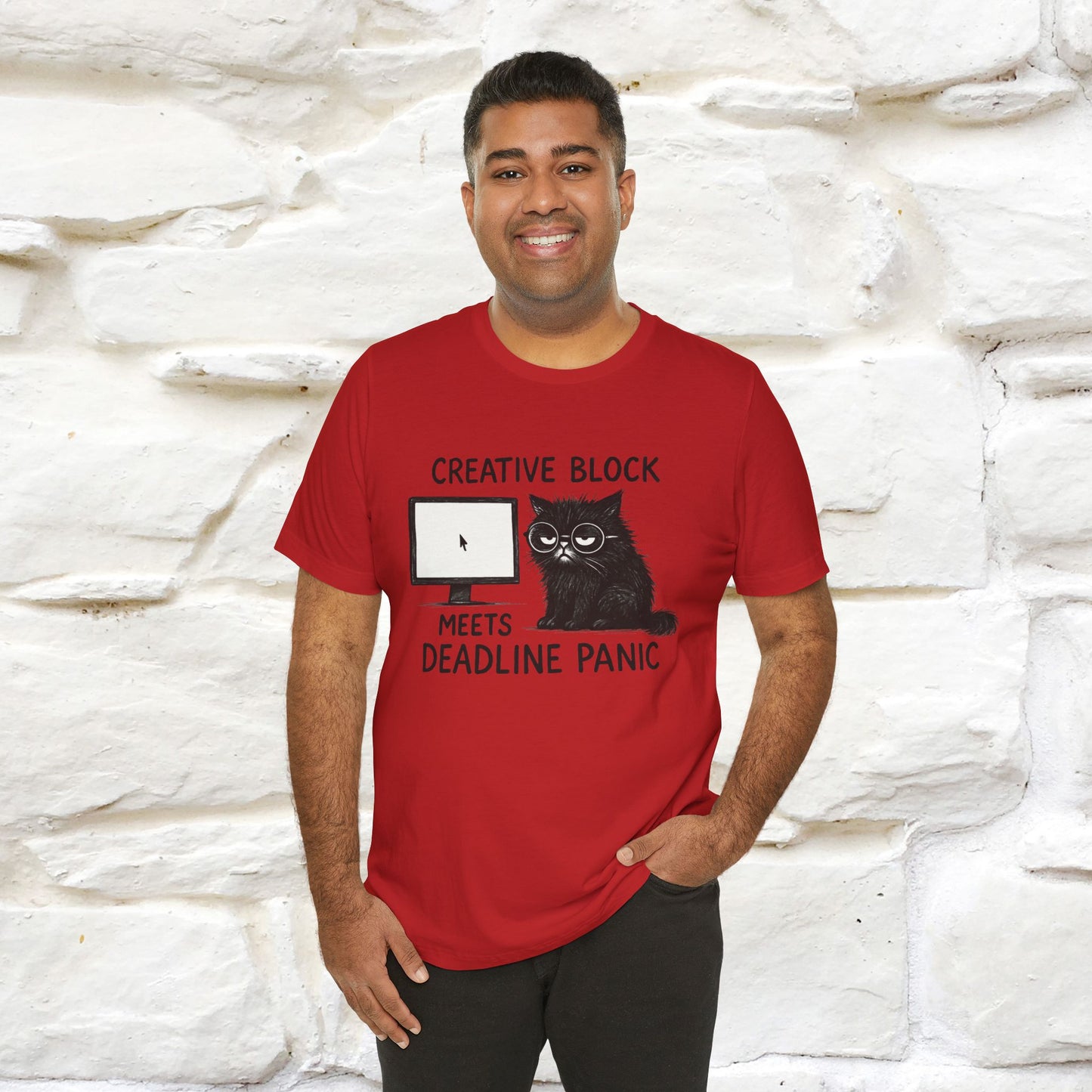"Creative Block Meets Deadline..." |Cat T-Shirt | Nunu&Miao Studio