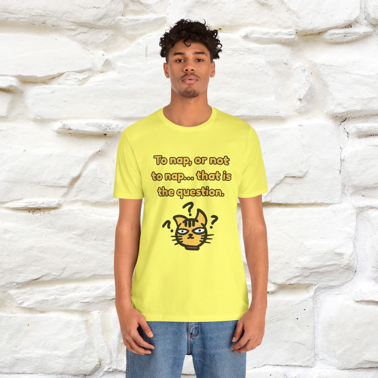 “To nap, or not to nap… that is the question.''| Funny T-Shirt | Nunu&Miao Studio