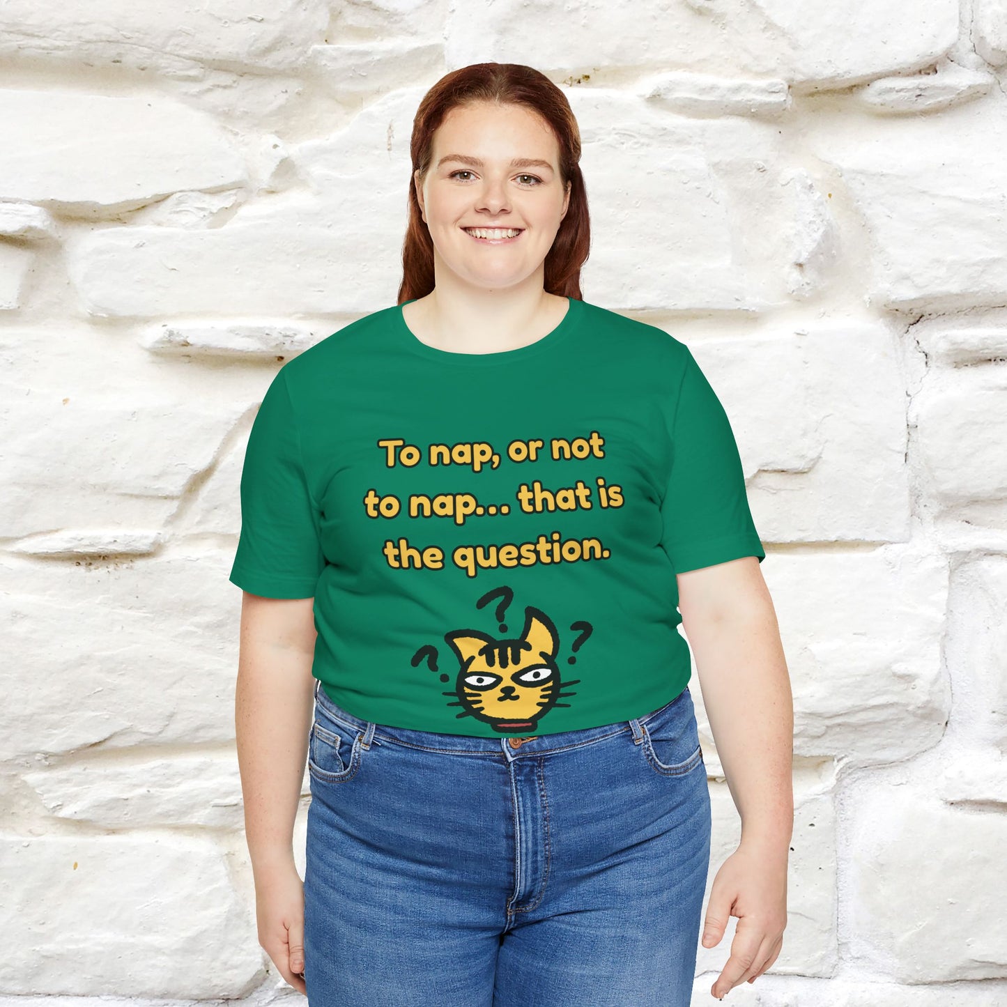 “To nap, or not to nap… that is the question.''| Funny T-Shirt | Nunu&Miao Studio