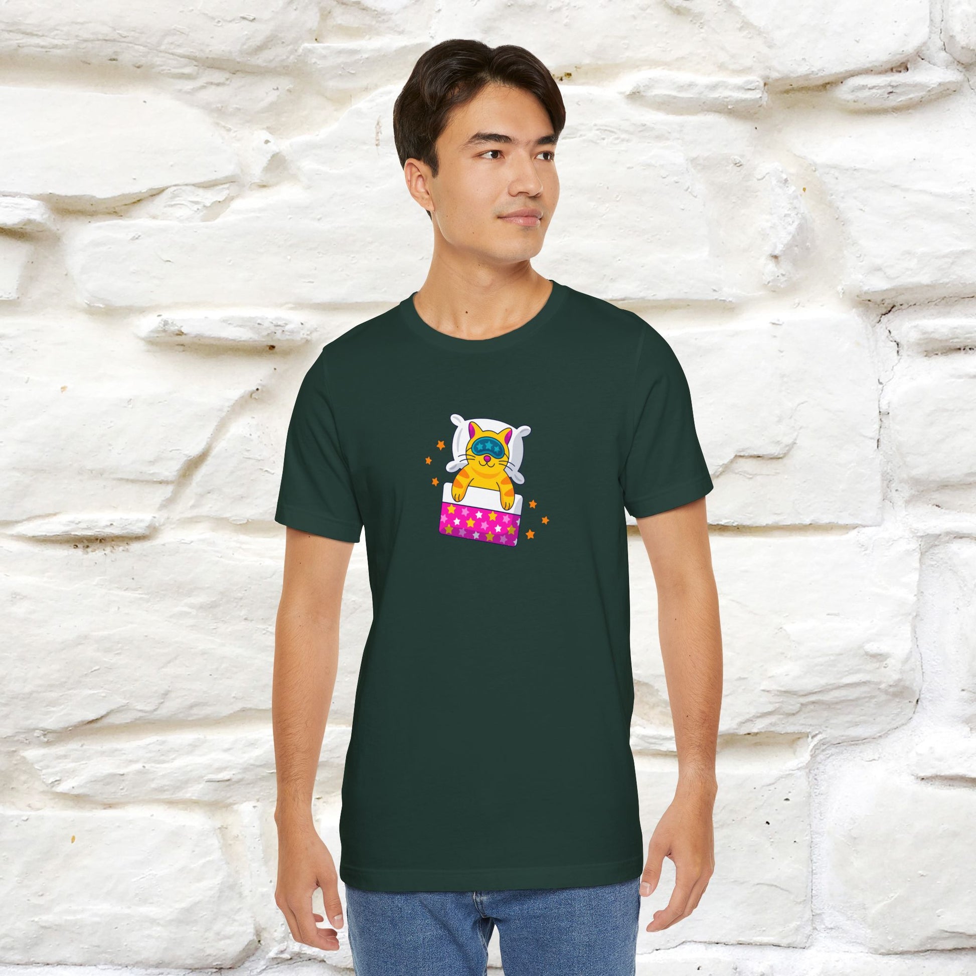 "I Am Sorry I Have Plans With My Bed" |  Cat T-Shirt | Front & Back Design | Nunu&Miao Studio - Nunu&Miao Studio