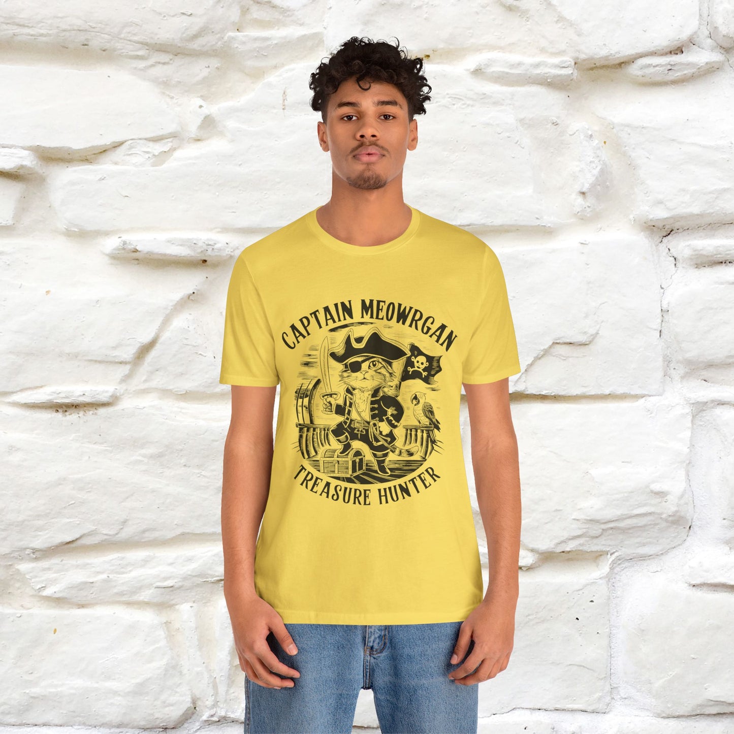 Captain Meowrgan Treasure Hunter |  |Cat T-Shirt | Nunu&Miao Studio - Nunu&Miao Studio