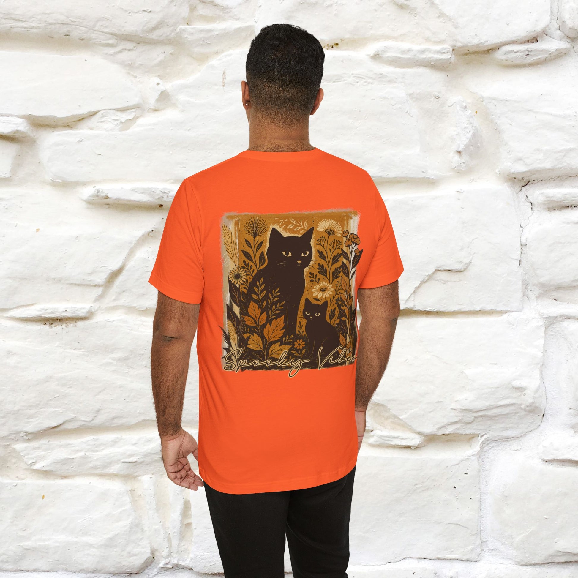 "Spooky Vibes" Cat T-shirt |Nunu&Miao Studio - Nunu&Miao Studio