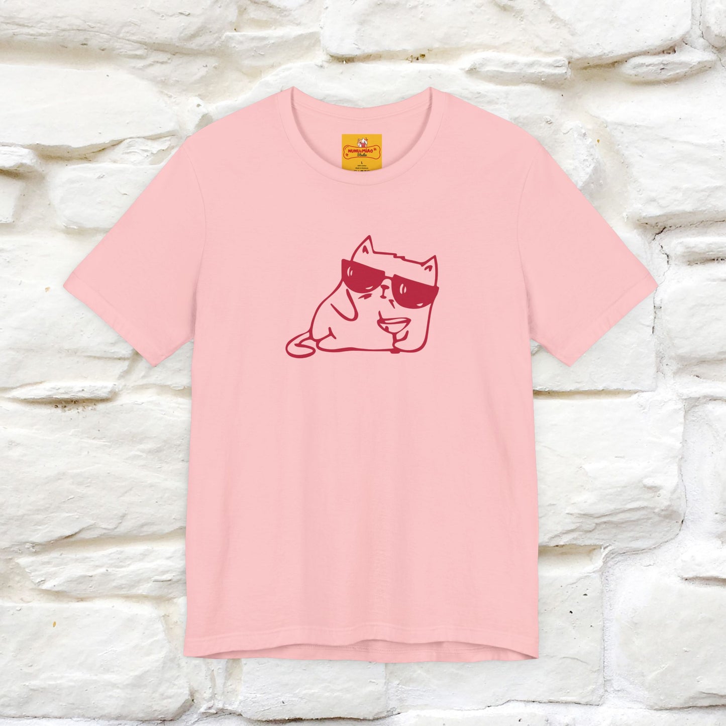 "I’m Happy, Which Often Looks Like Crazy" Cat T-Shirt| Front & Back Design | Nunu&Miao Studio
