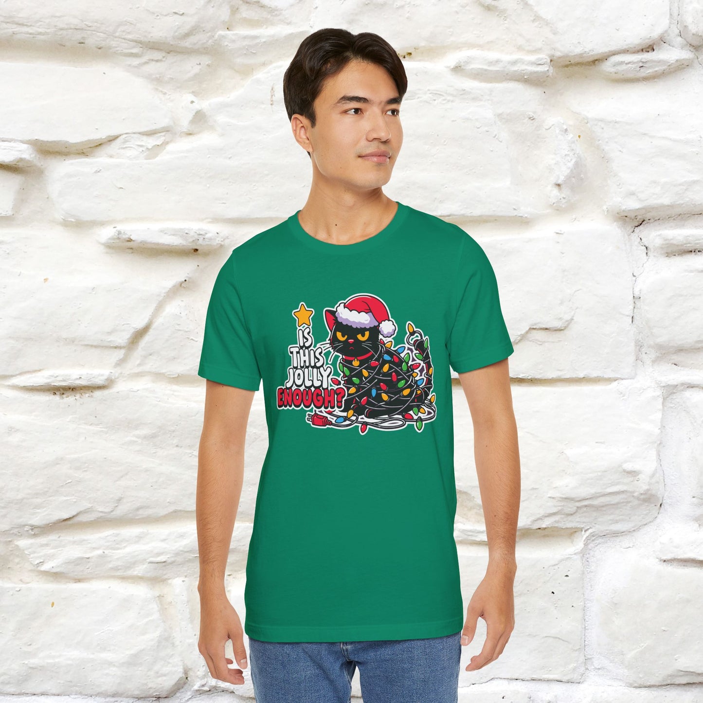“Is This Jolly Enough?” | Cat T-Shirt | Nunu&Miao Studio