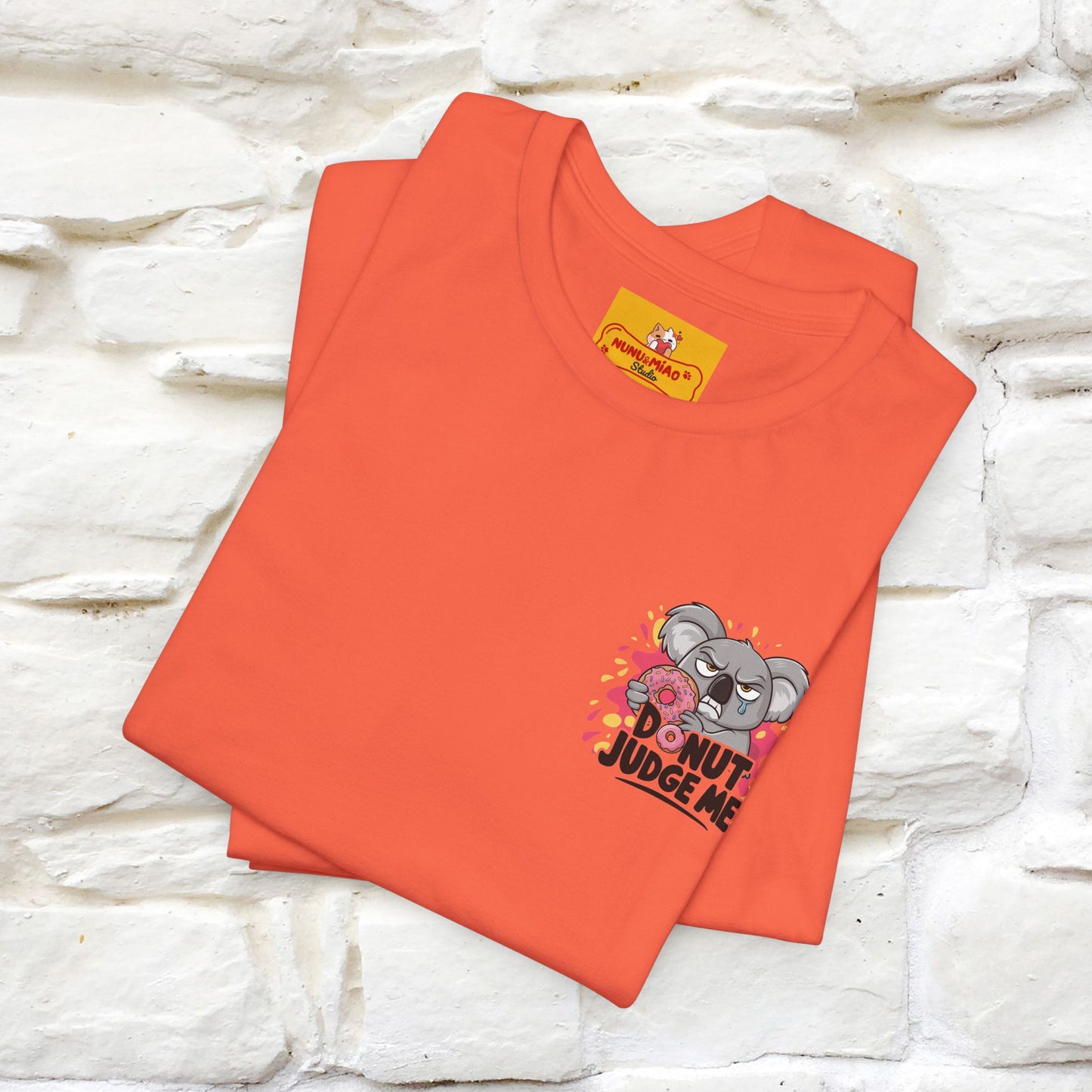 "Donut Judge Me " |Funny T-Shirt | Front & Back Design | Nunu&Miao Studio