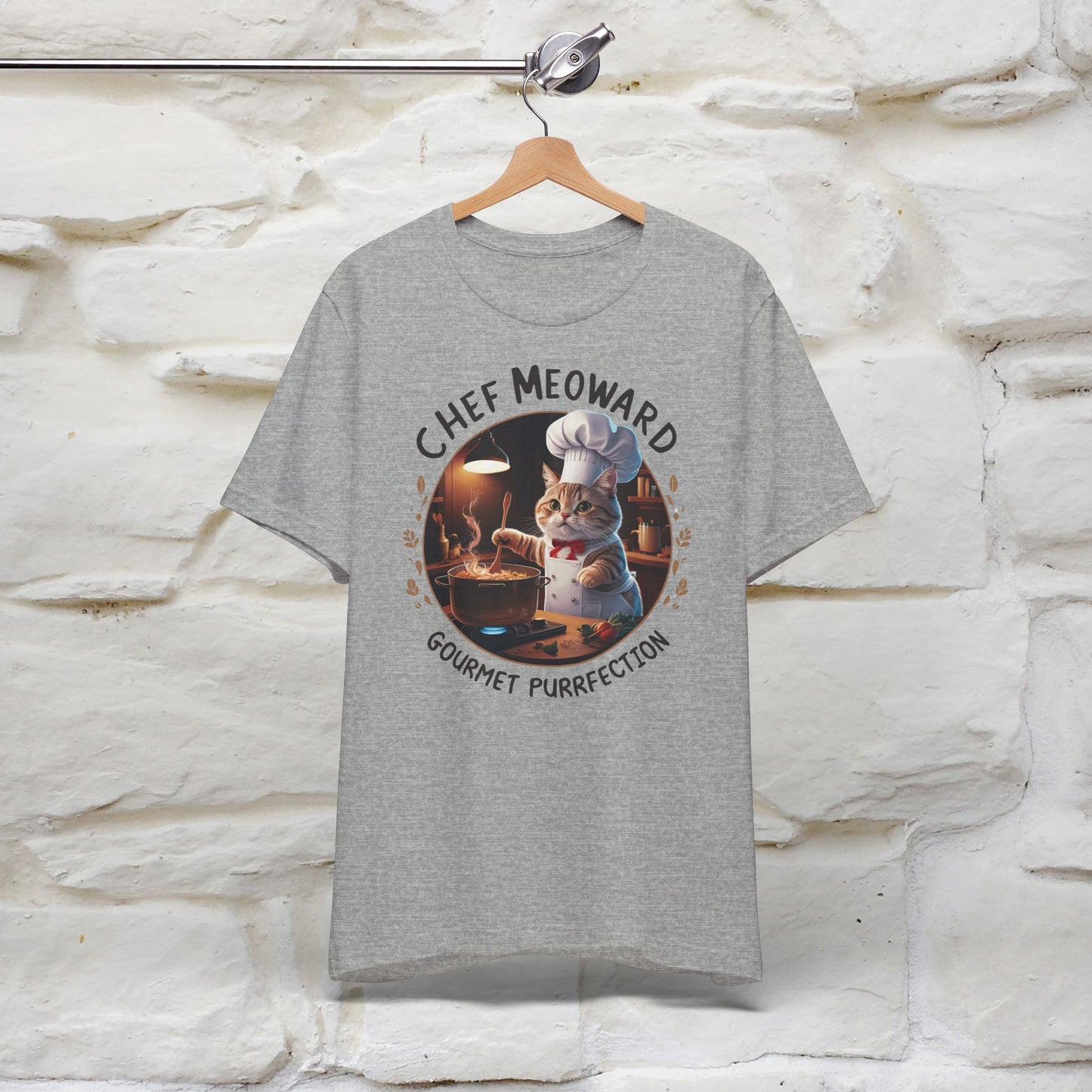 "Chef Meoward Gourmet Purrfection" Cat T-Shirt for Men & Women | 100% Cotton* - Nunu&Miao Studio