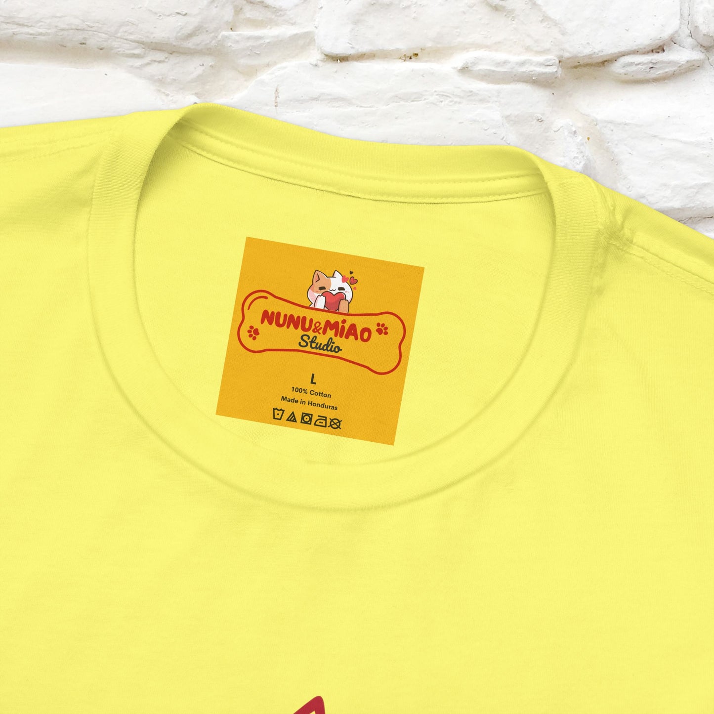 "I’m Happy, Which Often Looks Like Crazy" Cat T-Shirt| Front & Back Design | Nunu&Miao Studio