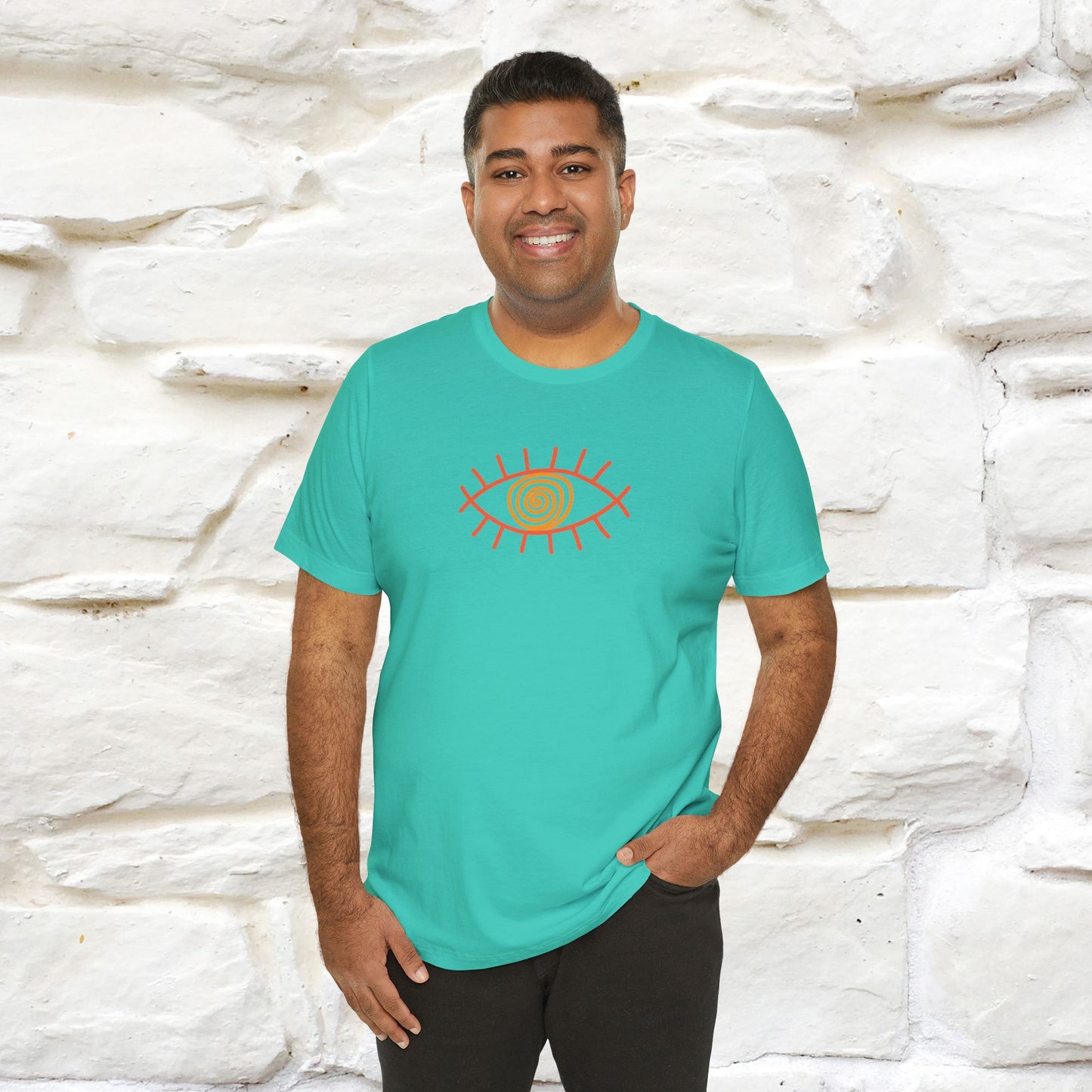 "The Hypnotic Meow'' Cat T-Shirt Front and Back Design | Nunu&Miao Studio