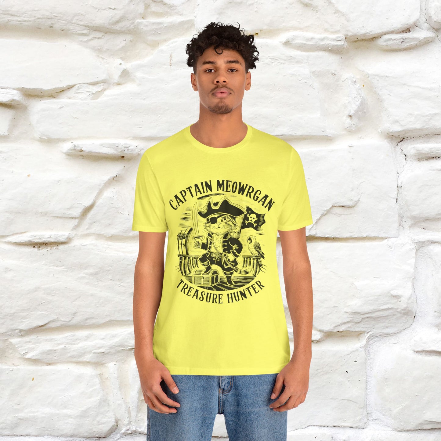 Captain Meowrgan Treasure Hunter |  |Cat T-Shirt | Nunu&Miao Studio - Nunu&Miao Studio