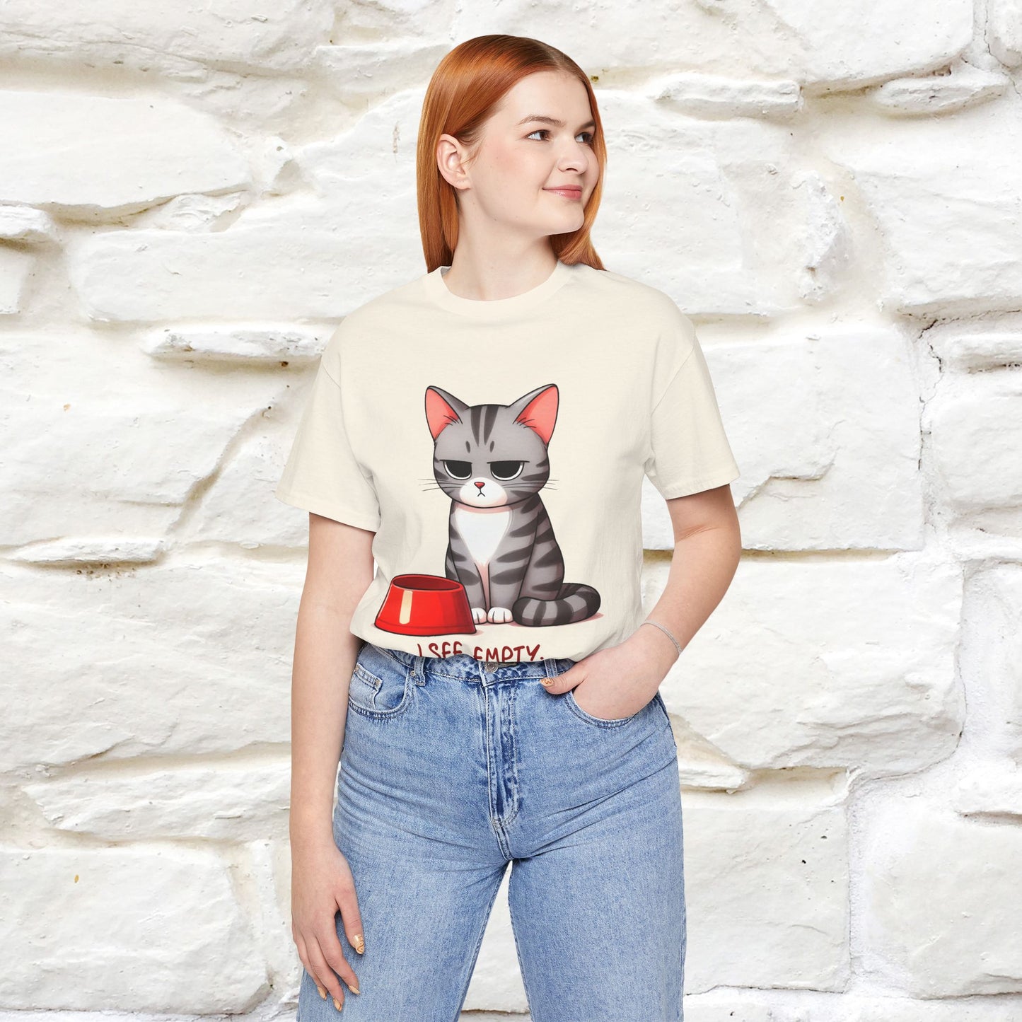 "I See Empty. What Do You See" | Cat T-Shirt | Nunu&Miao Studio