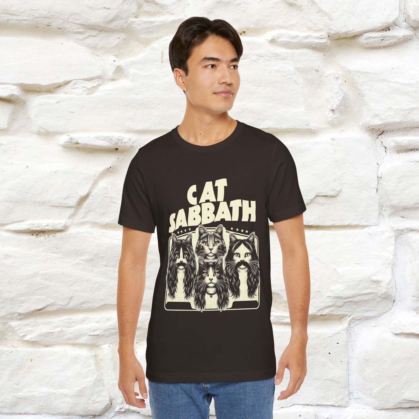 "Cat Sabbath" Cat T-shirt for Men & Women | 100% Cotton*| Feline-Inspired Tee