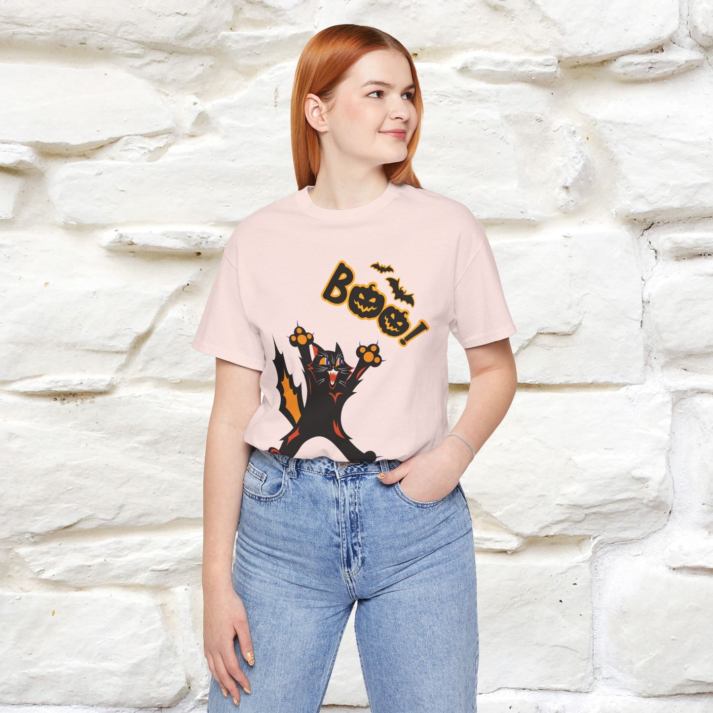"Boo" Cat T-shirt |Nunu&Miao Studio