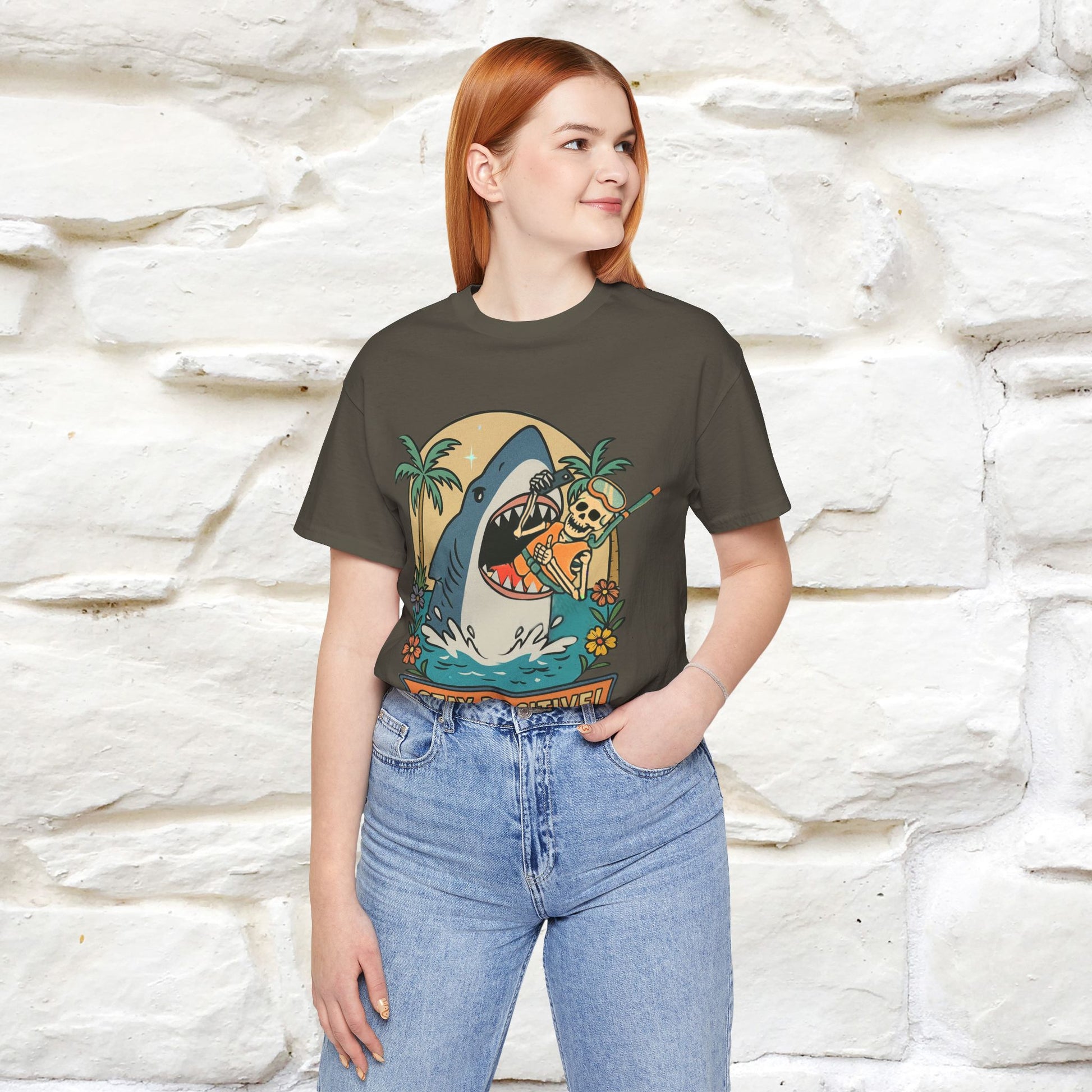 "Stay Positive" Funny T-shirt |Nunu&Miao Studio - Nunu&Miao Studio