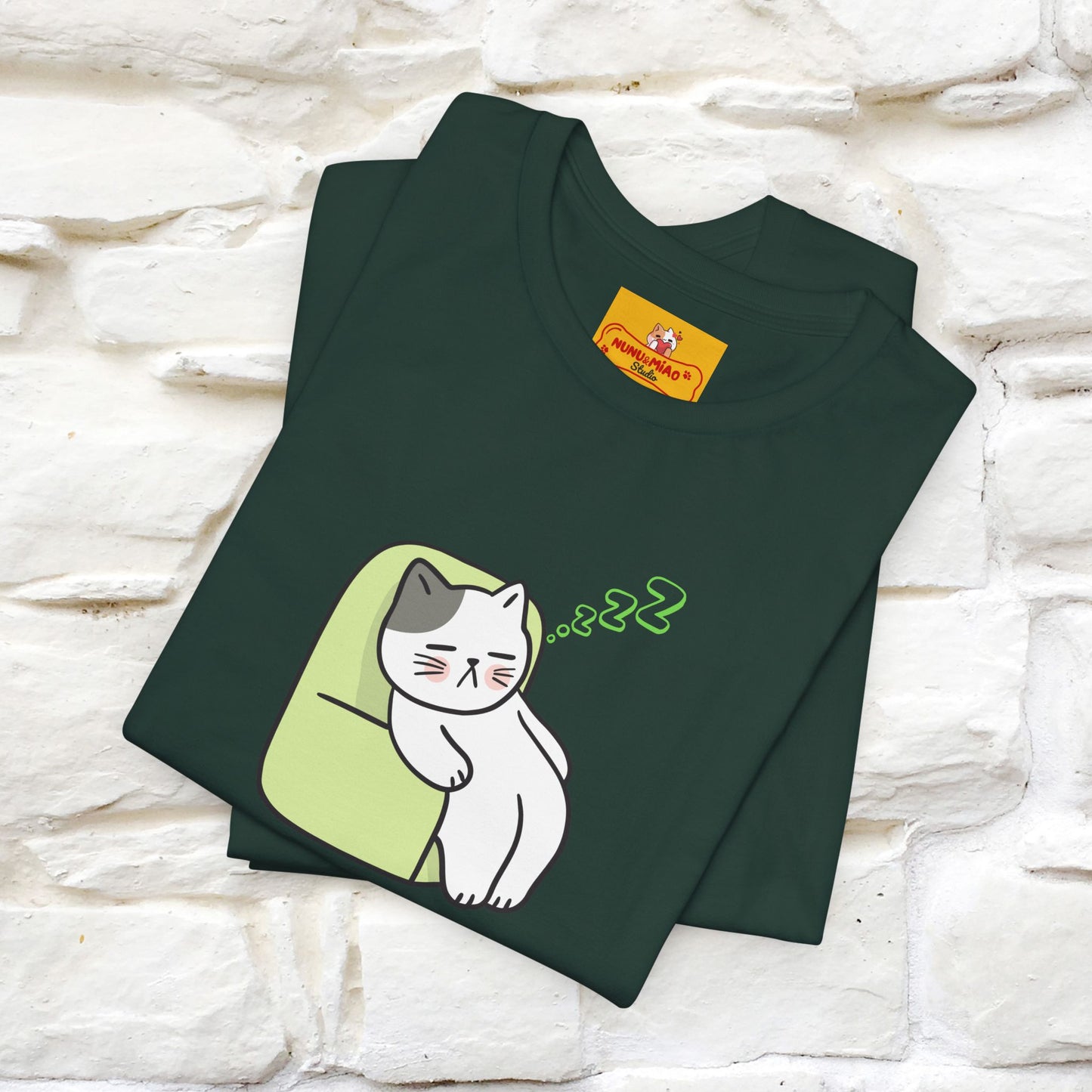 "Keep going… the couch isn’t going to nap on itself." Cat T-Shirt| Front & Back Design | Nunu&Miao Studio
