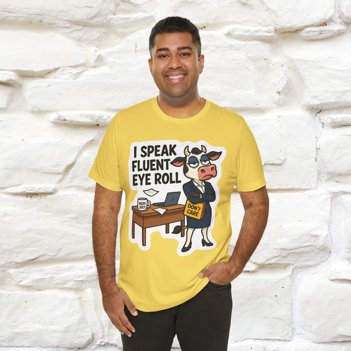 ''I Speak Fluent Eye Roll ''| Sarcastic Cat T-Shirt | Nunu&Miao Studio
