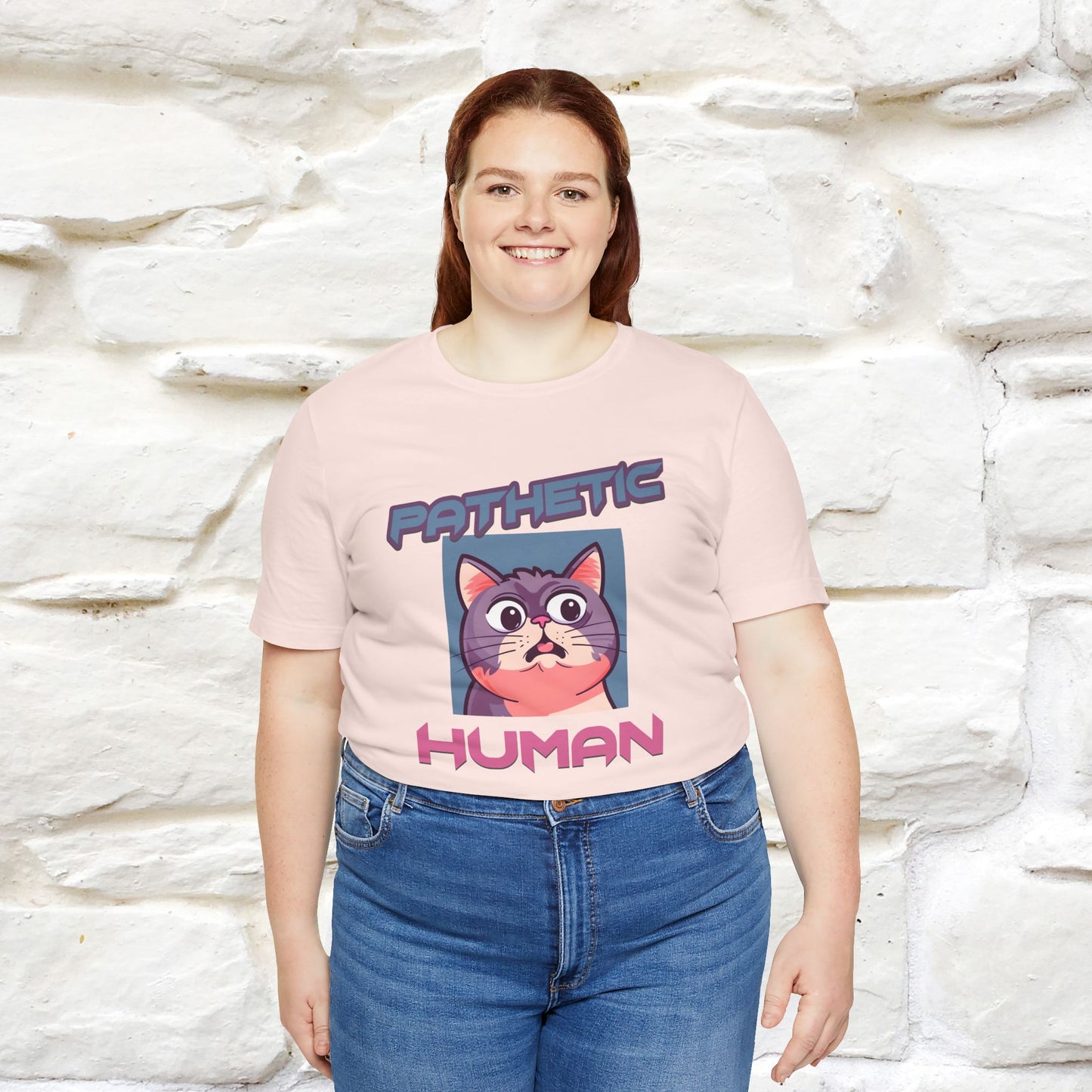 ''Pathetic Human'' | Funny Cat T-Shirt | Nunu&Miao Studio