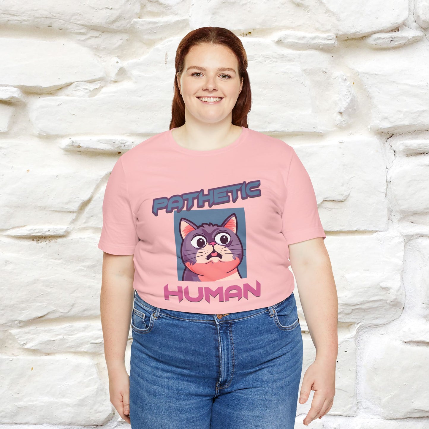 ''Pathetic Human'' | Funny Cat T-Shirt | Nunu&Miao Studio