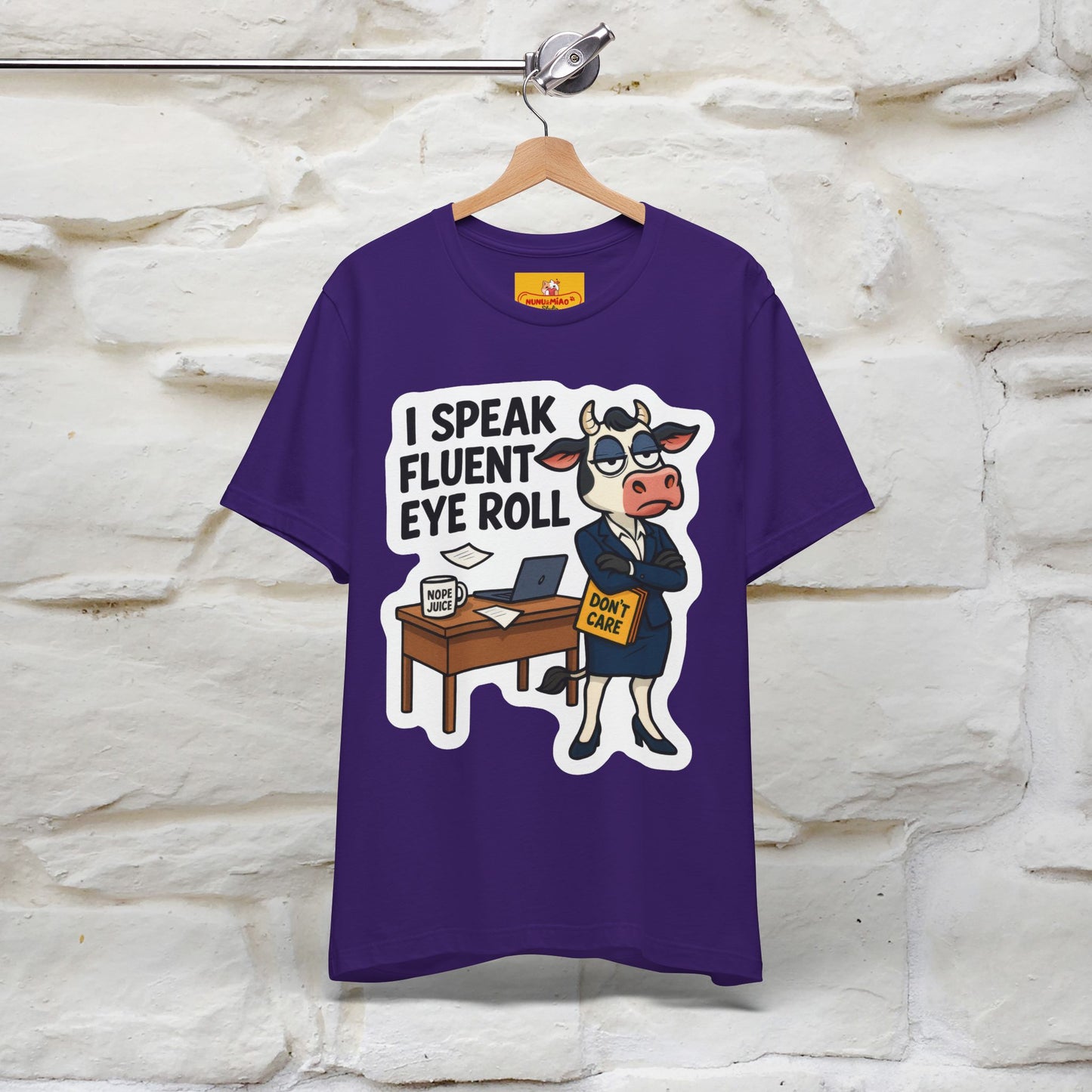 ''I Speak Fluent Eye Roll ''| Sarcastic Cat T-Shirt | Nunu&Miao Studio
