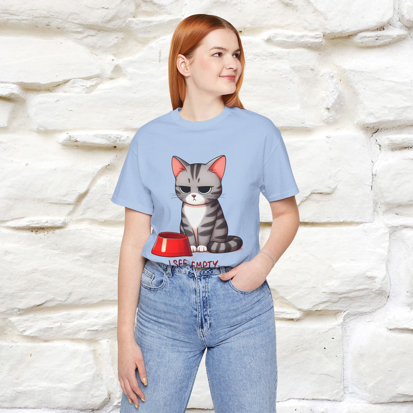 "I See Empty. What Do You See" | Cat T-Shirt | Nunu&Miao Studio