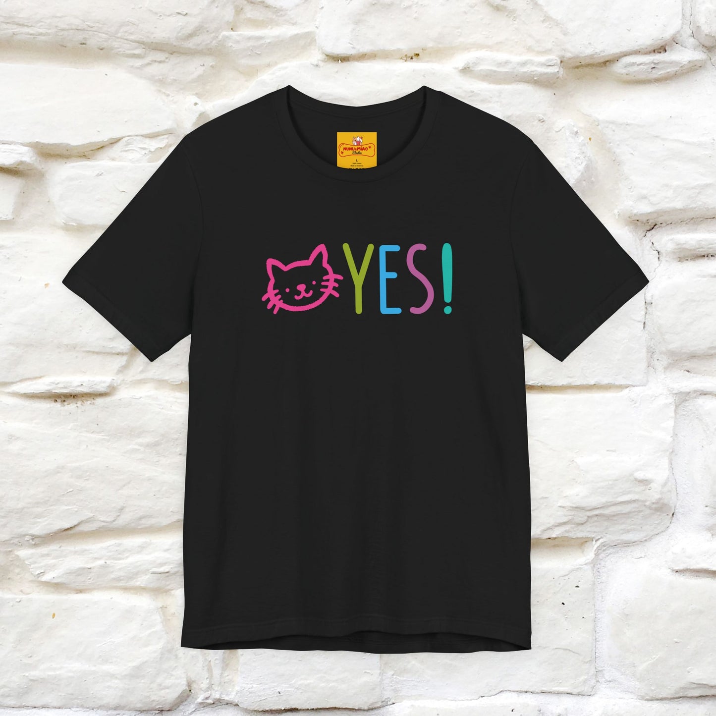 "Yes, Just Do It" Cat T-Shirt| Front & Back Design | Nunu&Miao Studio