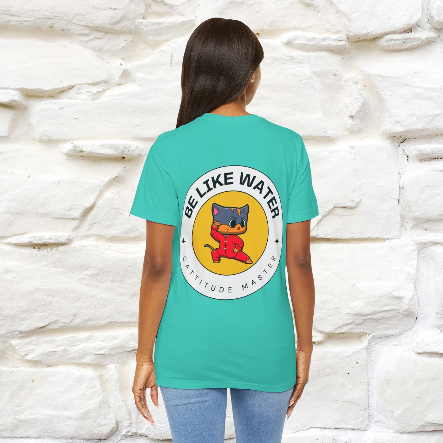 "Be Like Water: Cattitude Master | Cat T-Shirt |Nunu&Miao Studio